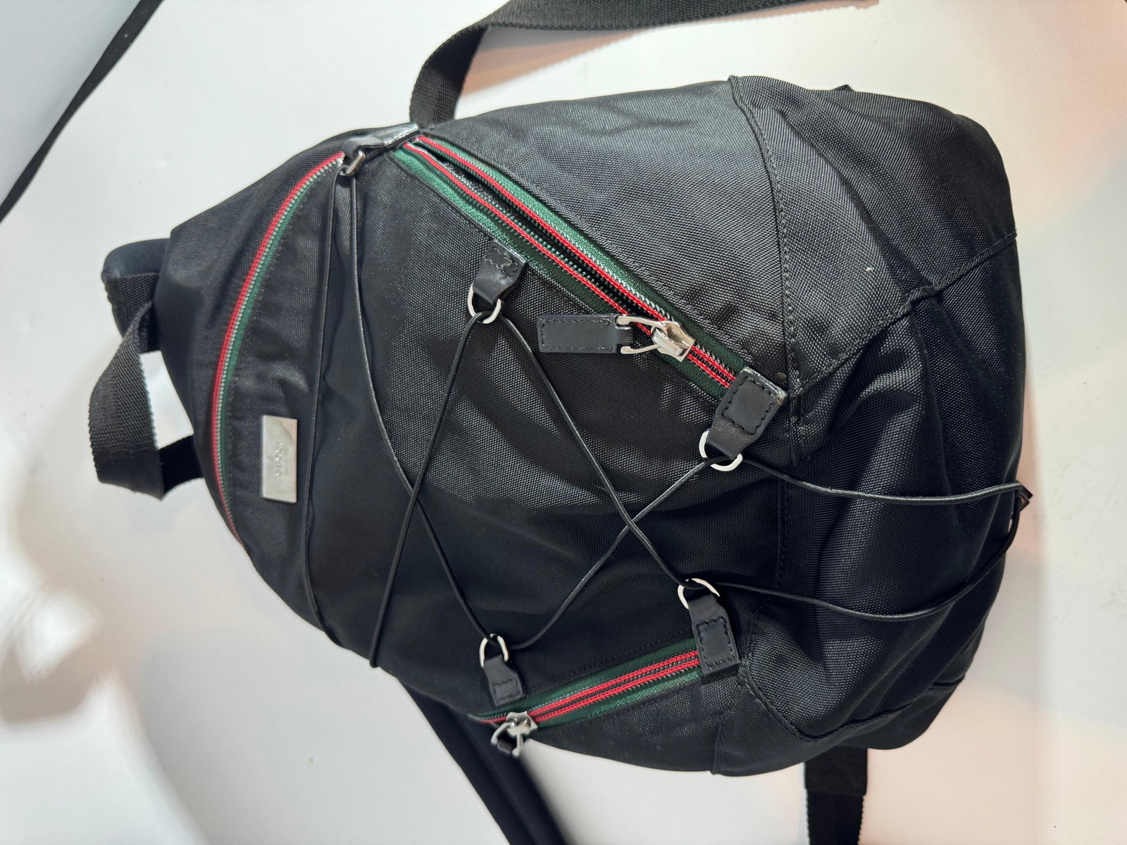 Gucci Vintage Black Nylon , Small Eden Day Back Pack Black, Made in Italy - 18