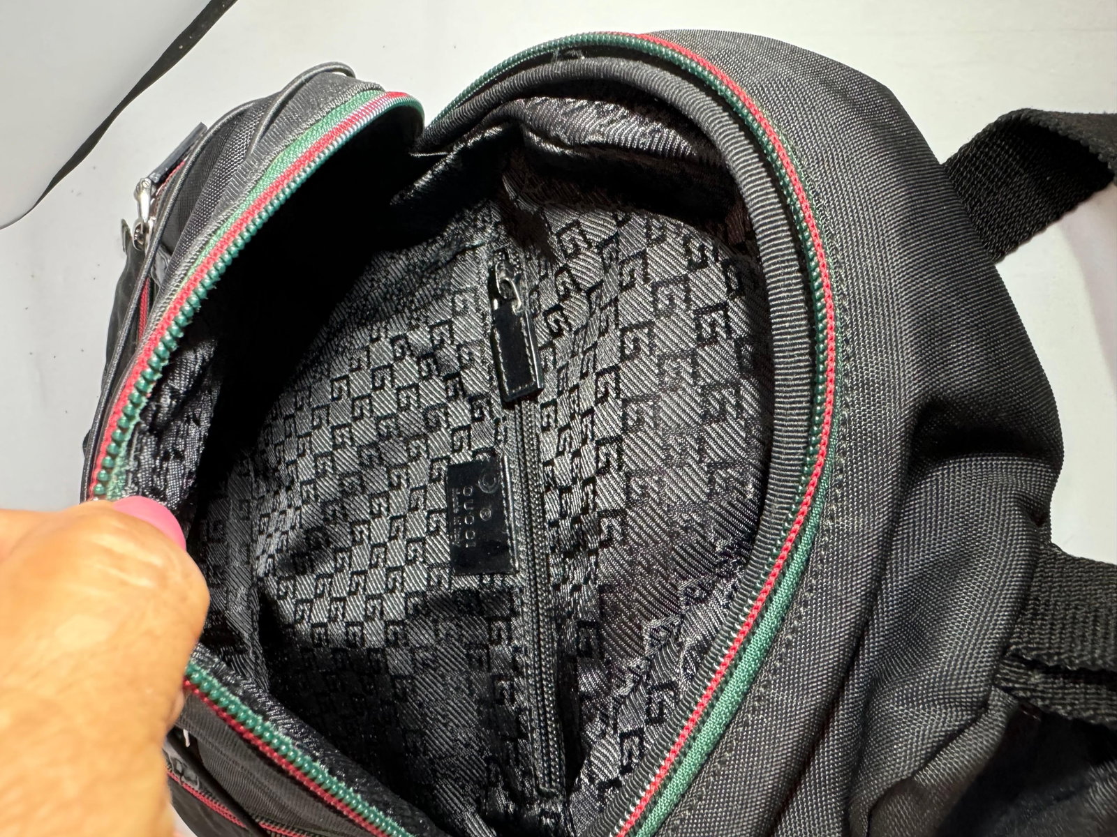 Gucci Vintage Black Nylon , Small Eden Day Back Pack Black, Made in Italy - 2