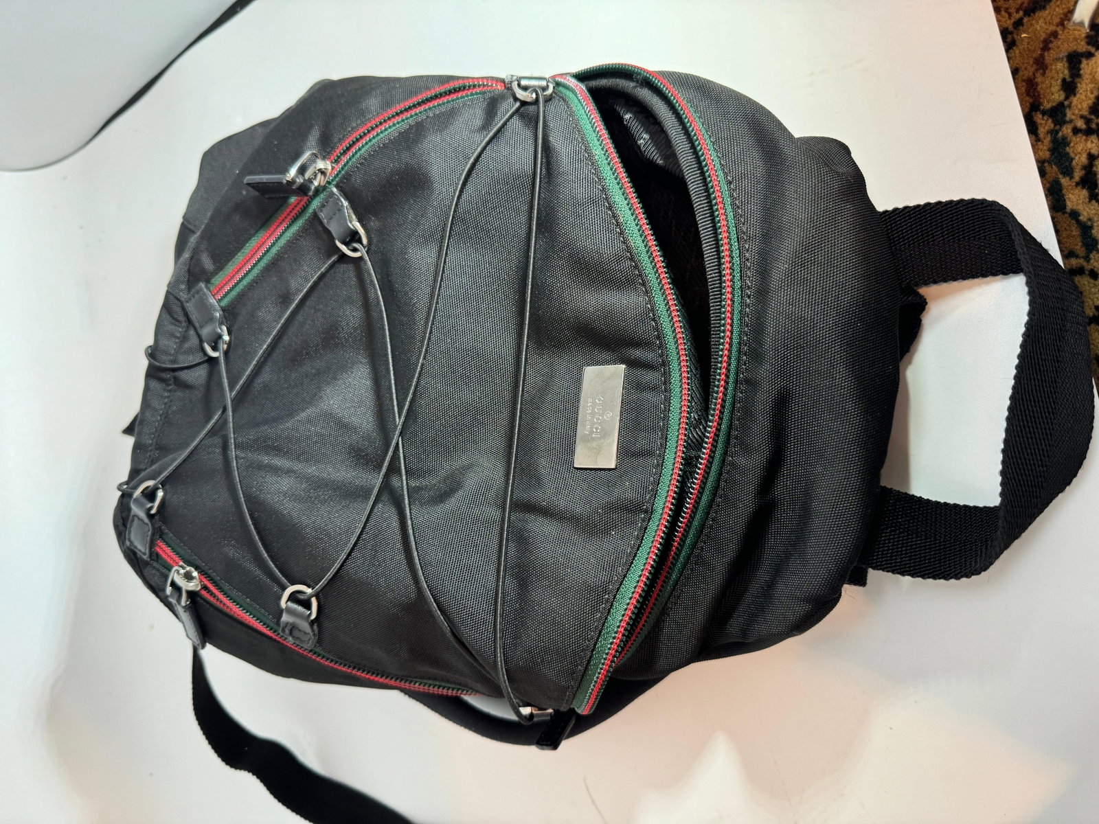 Gucci Vintage Black Nylon , Small Eden Day Back Pack Black, Made in Italy - 5