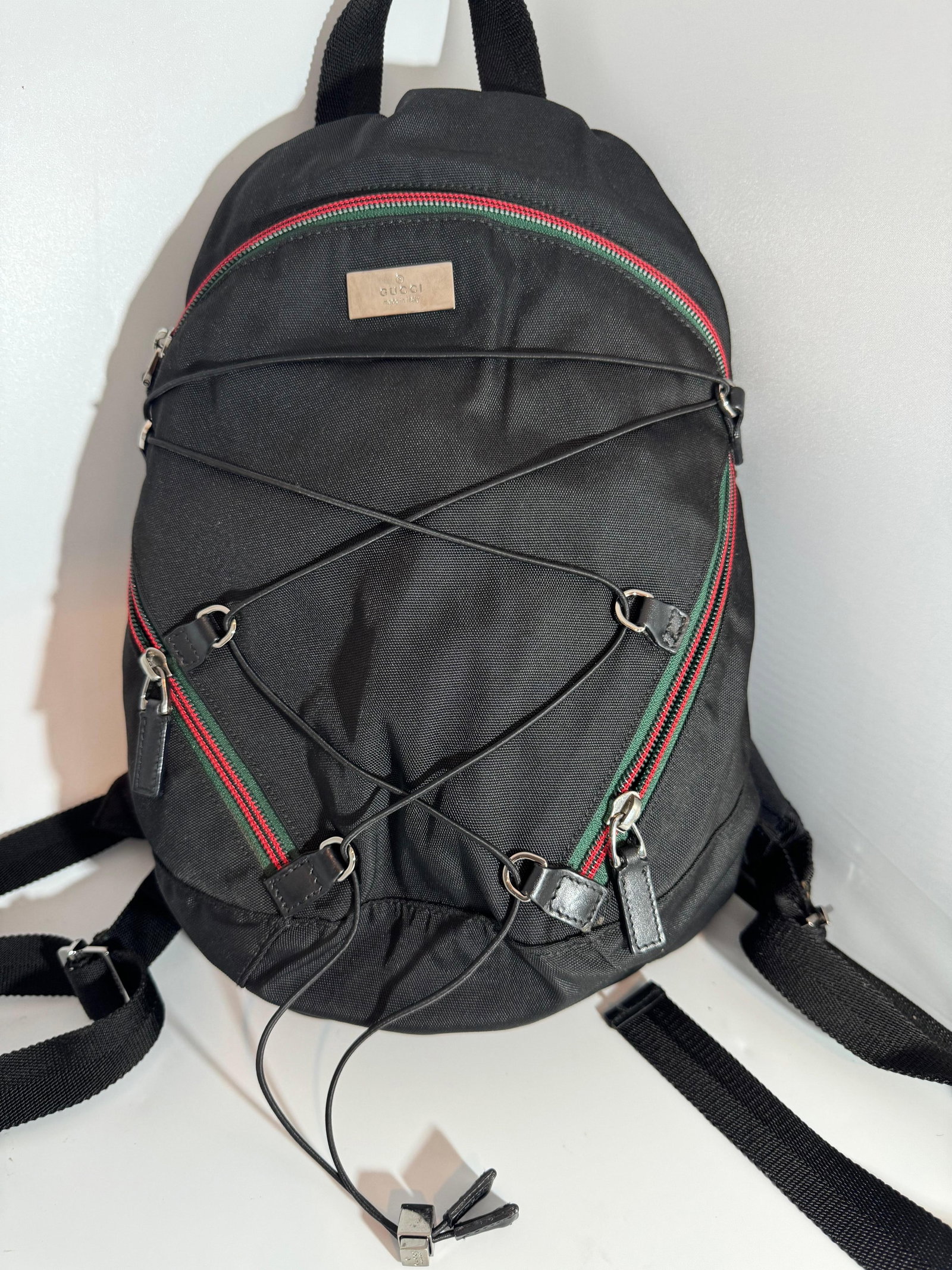Gucci Vintage Black Nylon , Small Eden Day Back Pack Black, Made in Italy - 6