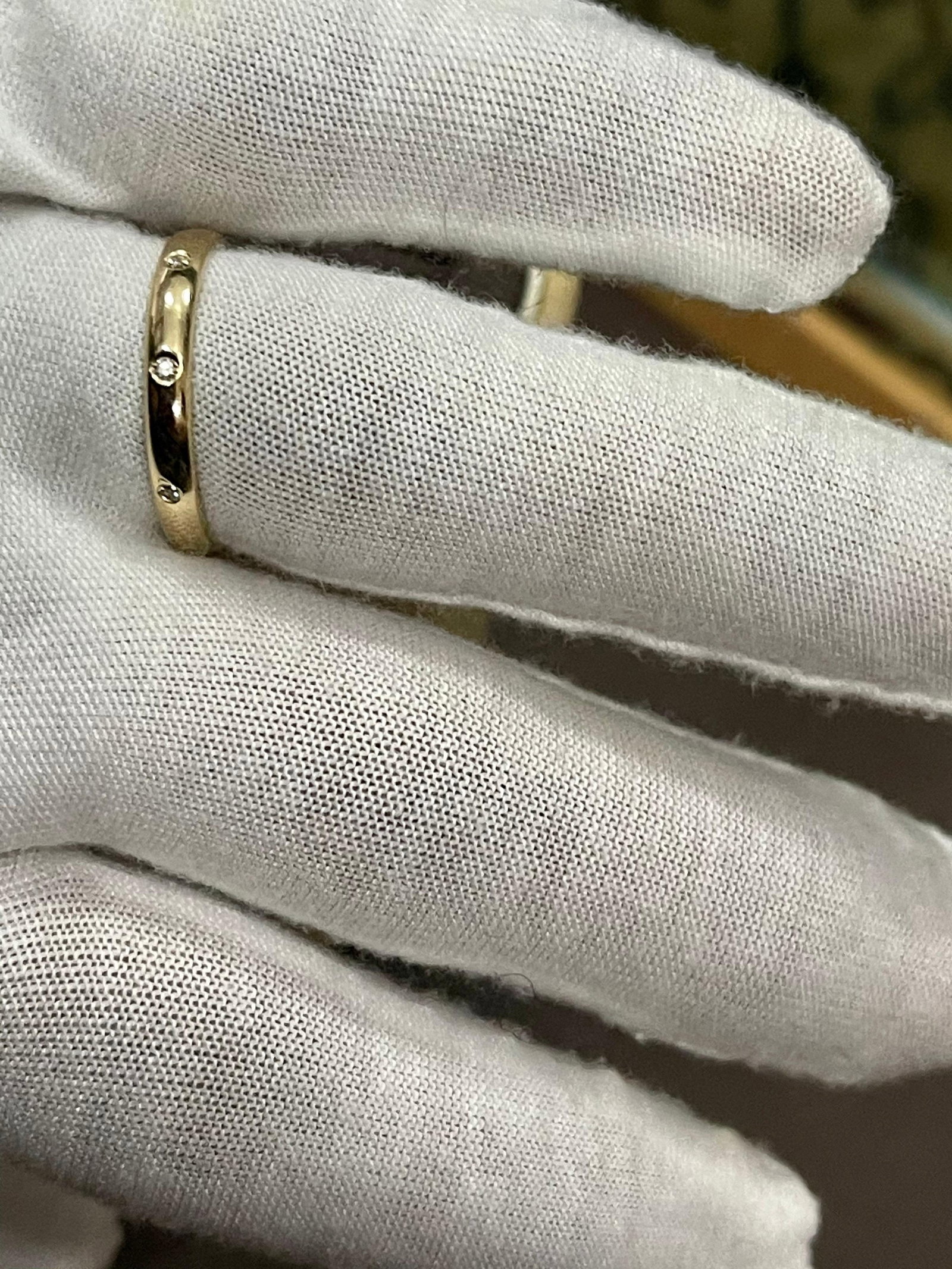 6 Flush Set Bezel Diamond Eternity Wedding Band in 14 Karat Yellow Gold - 13