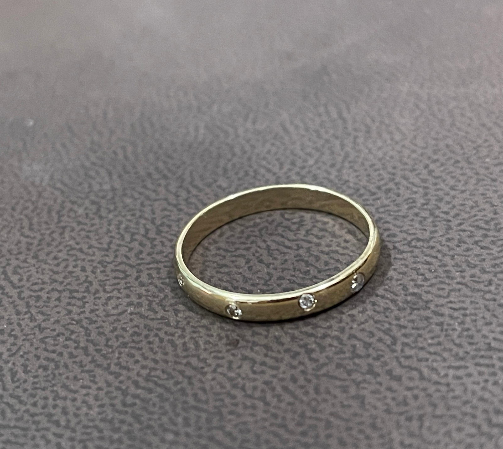 6 Flush Set Bezel Diamond Eternity Wedding Band in 14 Karat Yellow Gold - 16