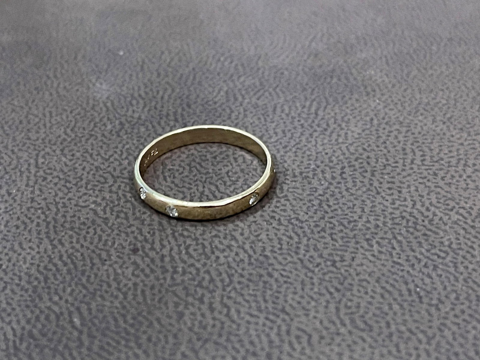 6 Flush Set Bezel Diamond Eternity Wedding Band in 14 Karat Yellow Gold - 8