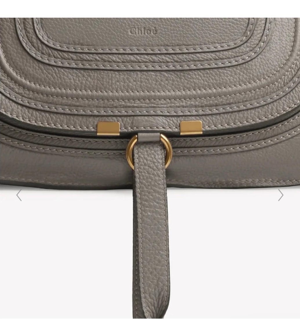 Chloé Women's Gray Marcie Small Double Carry Foldover Tote Bag, Brand New - 13