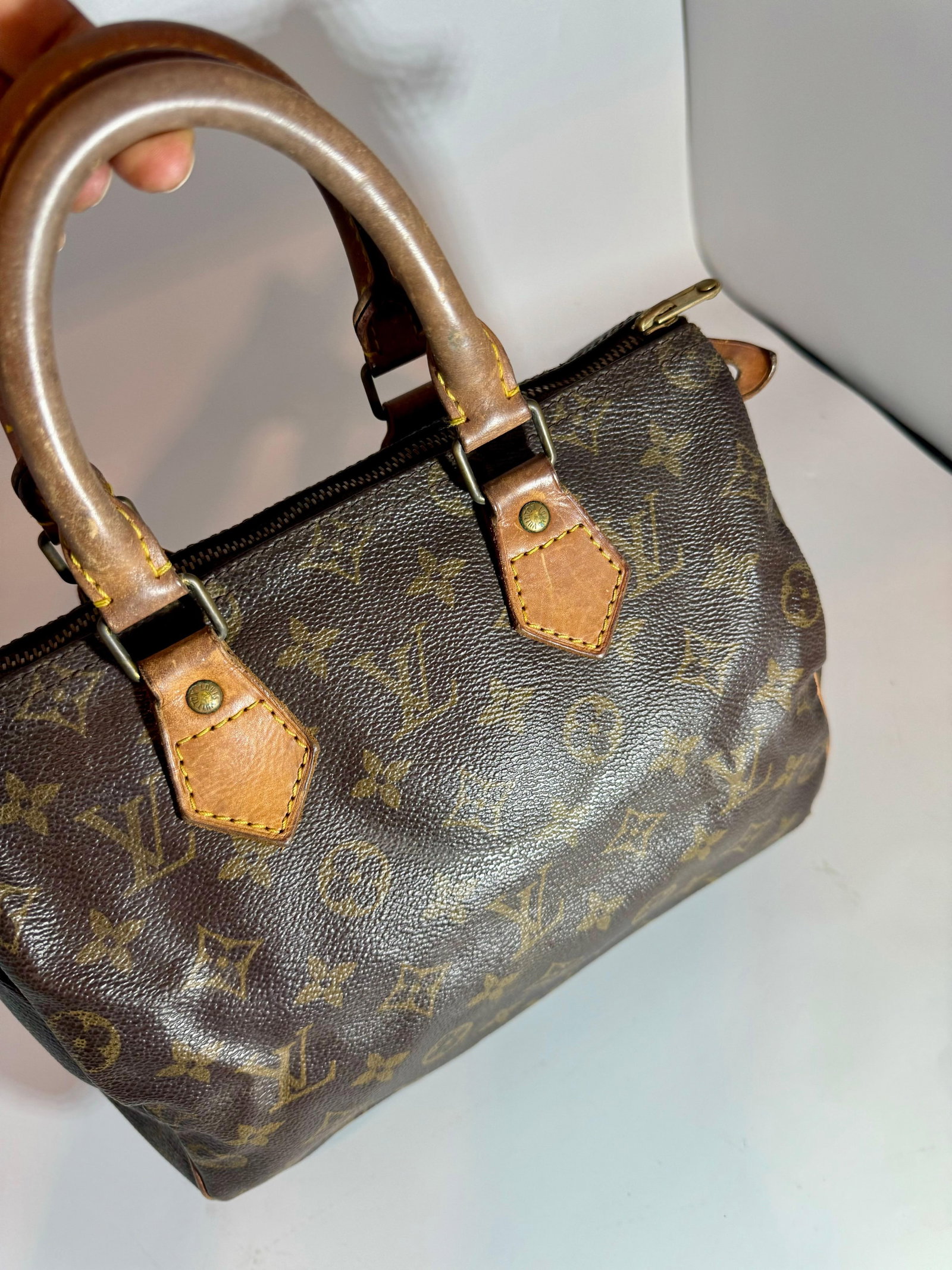 Vintage LOUIS VUITTON Brown Monogram Canvas Speedy 30, Most popular Mini Bag - 17