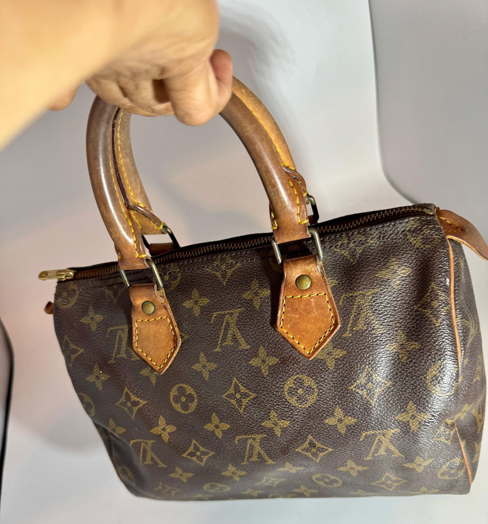 Vintage LOUIS VUITTON Brown Monogram Canvas Speedy 30, Most popular Mini Bag - 18