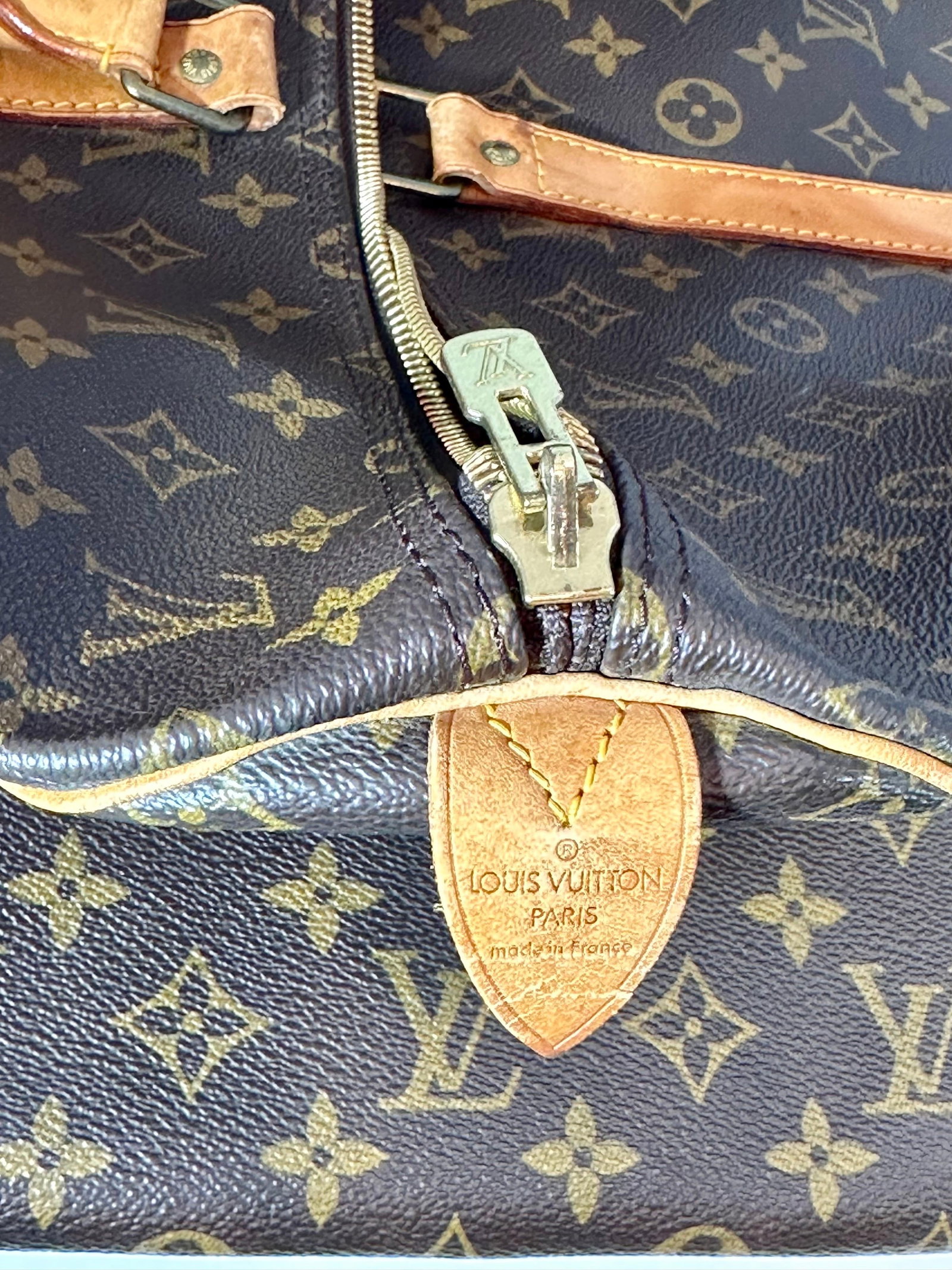 LOUIS VUITTON Brown Monogram Canvas Keepall Luggage Bag 55 - 2