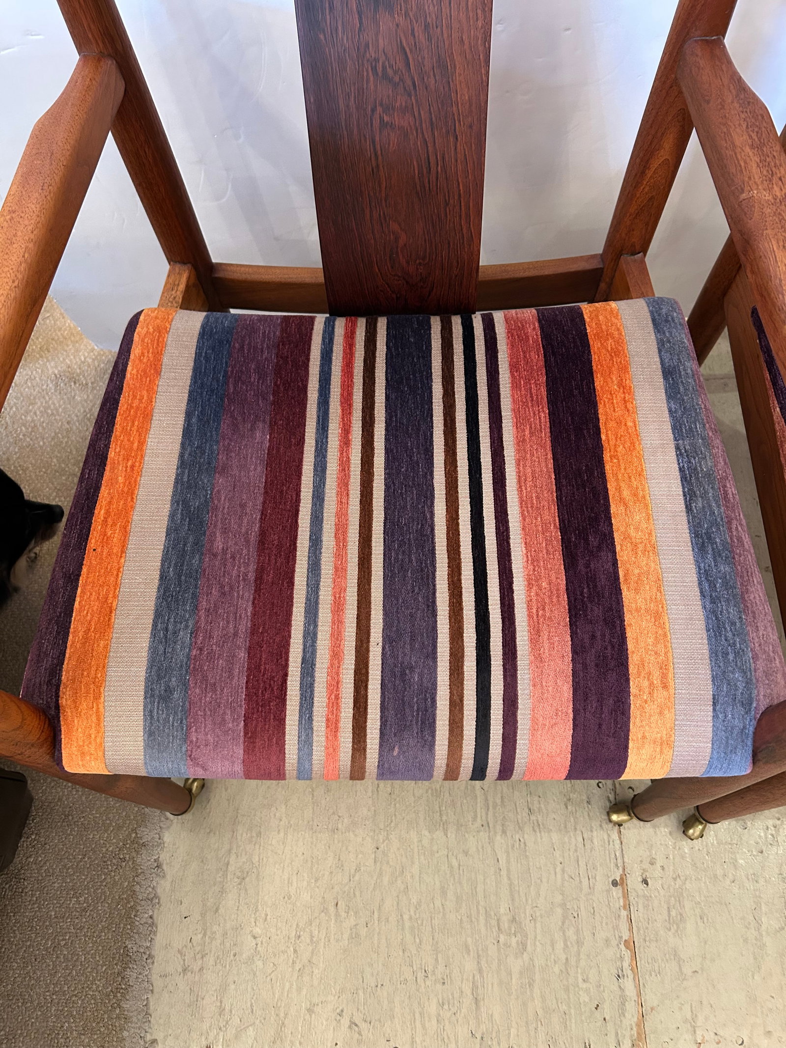 John Stuart Mid Century Modern Teak Armchairs - A Pair - 5