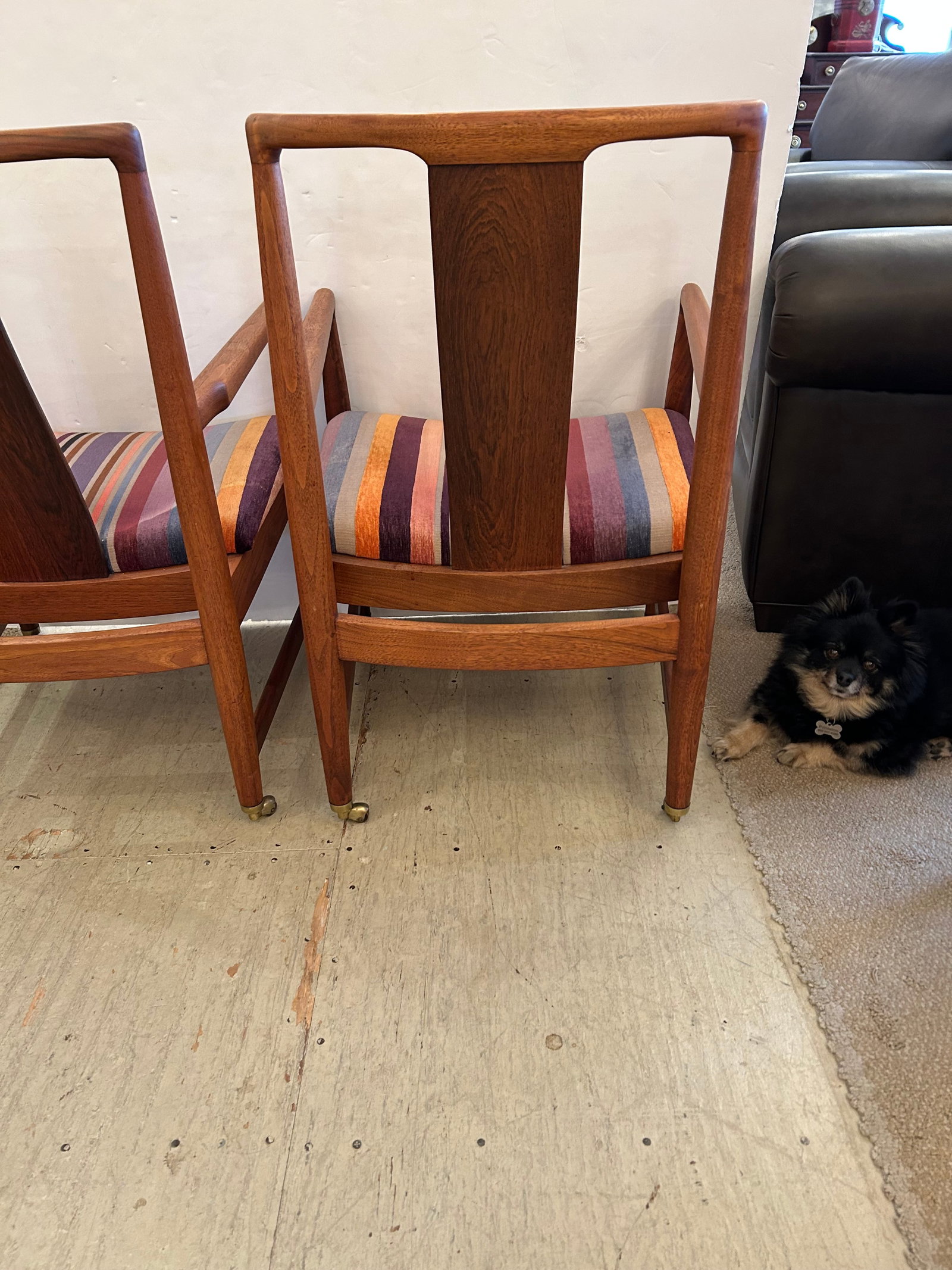 John Stuart Mid Century Modern Teak Armchairs - A Pair - 7