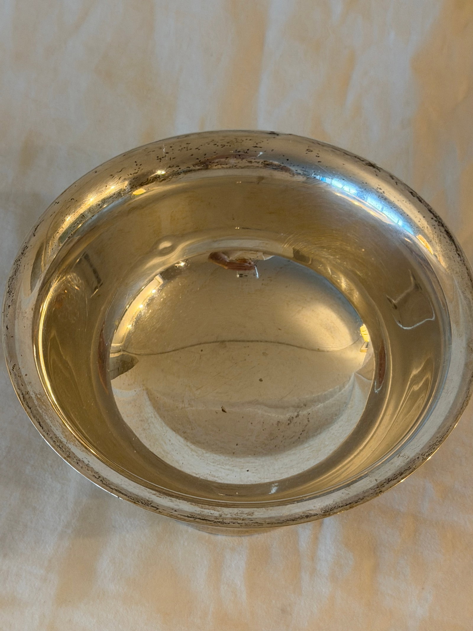 Vintage Footed Sterling Silver Bowl – Simple Classic Design 238 G - 2