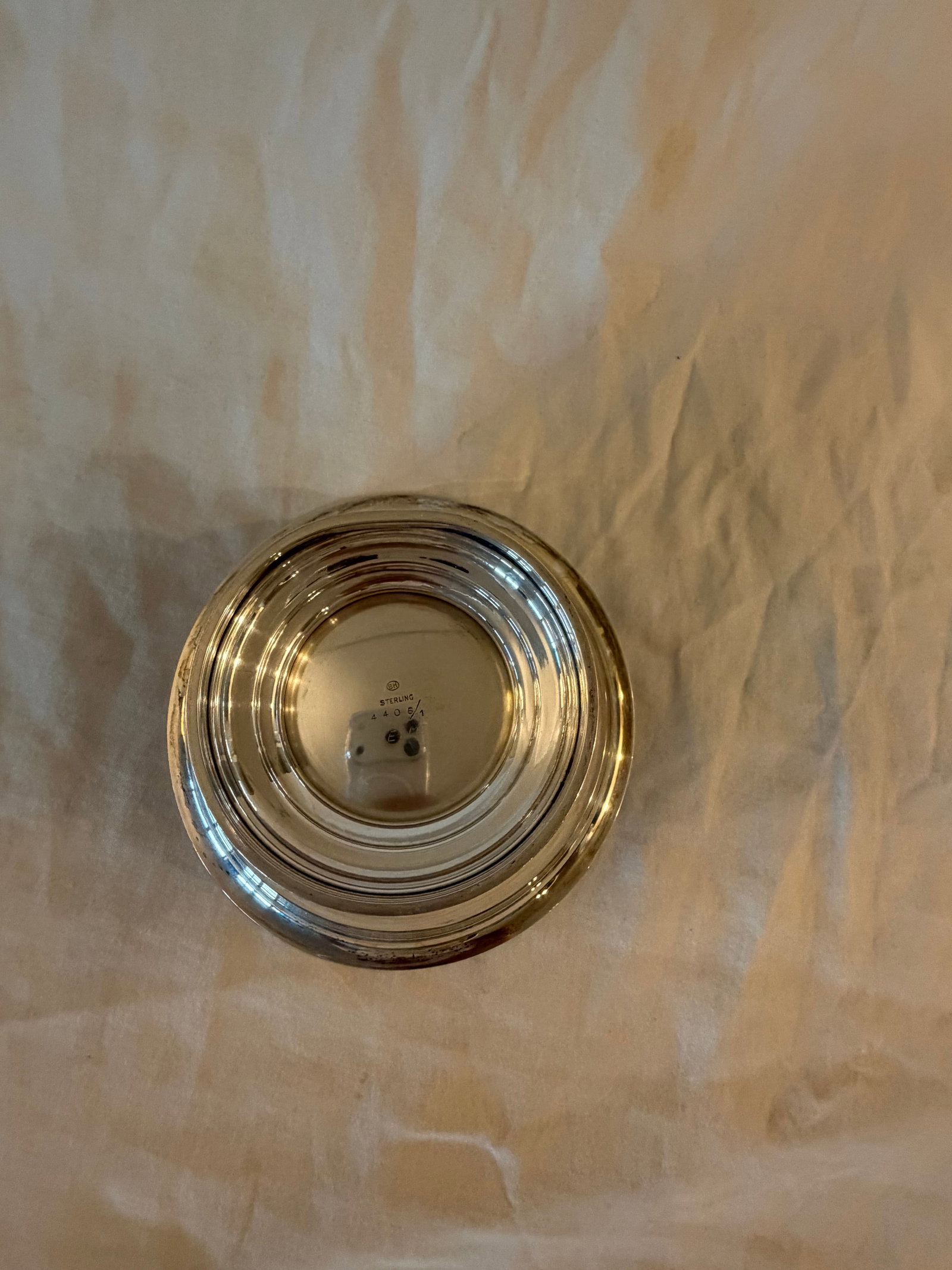 Vintage Footed Sterling Silver Bowl – Simple Classic Design 238 G - 6
