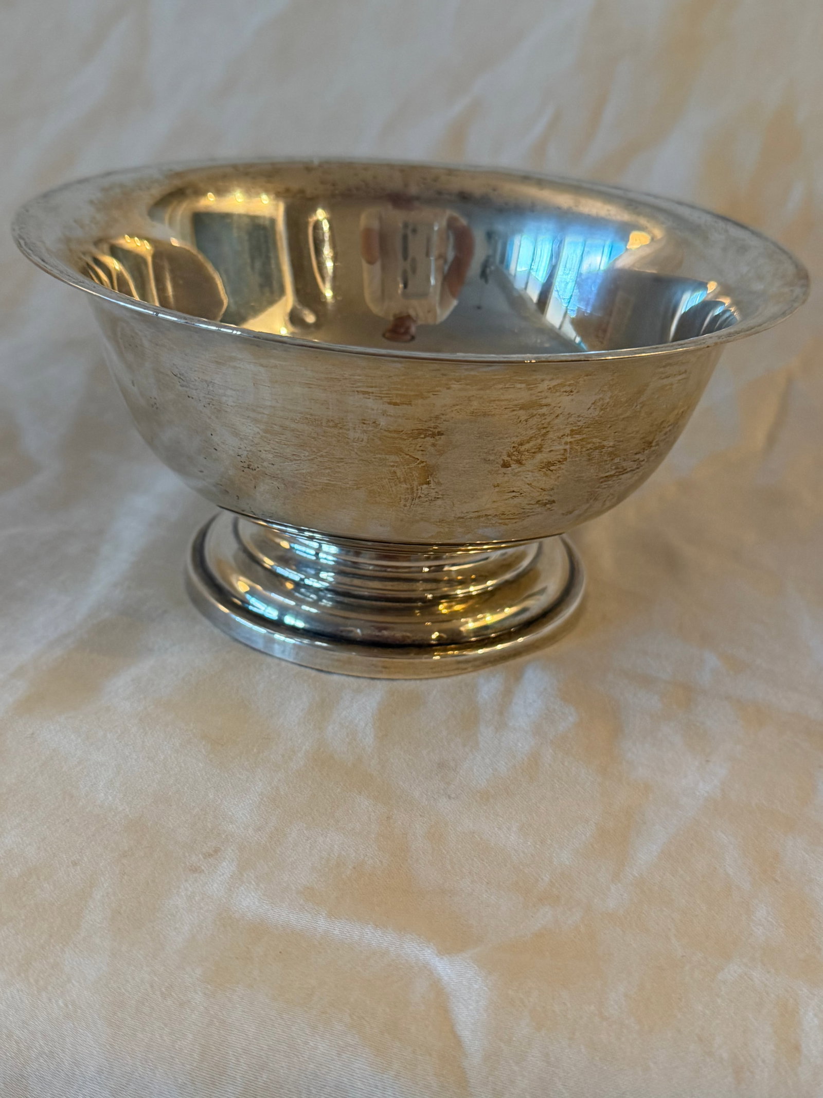 Vintage Footed Sterling Silver Bowl – Simple Classic Design 238 G - 7