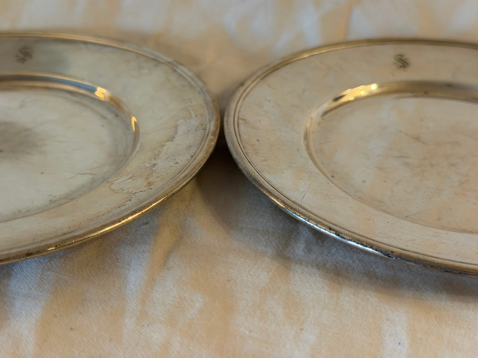 Vintage Pair of Tiffany & Co. Sterling Silver Small Plates - 2
