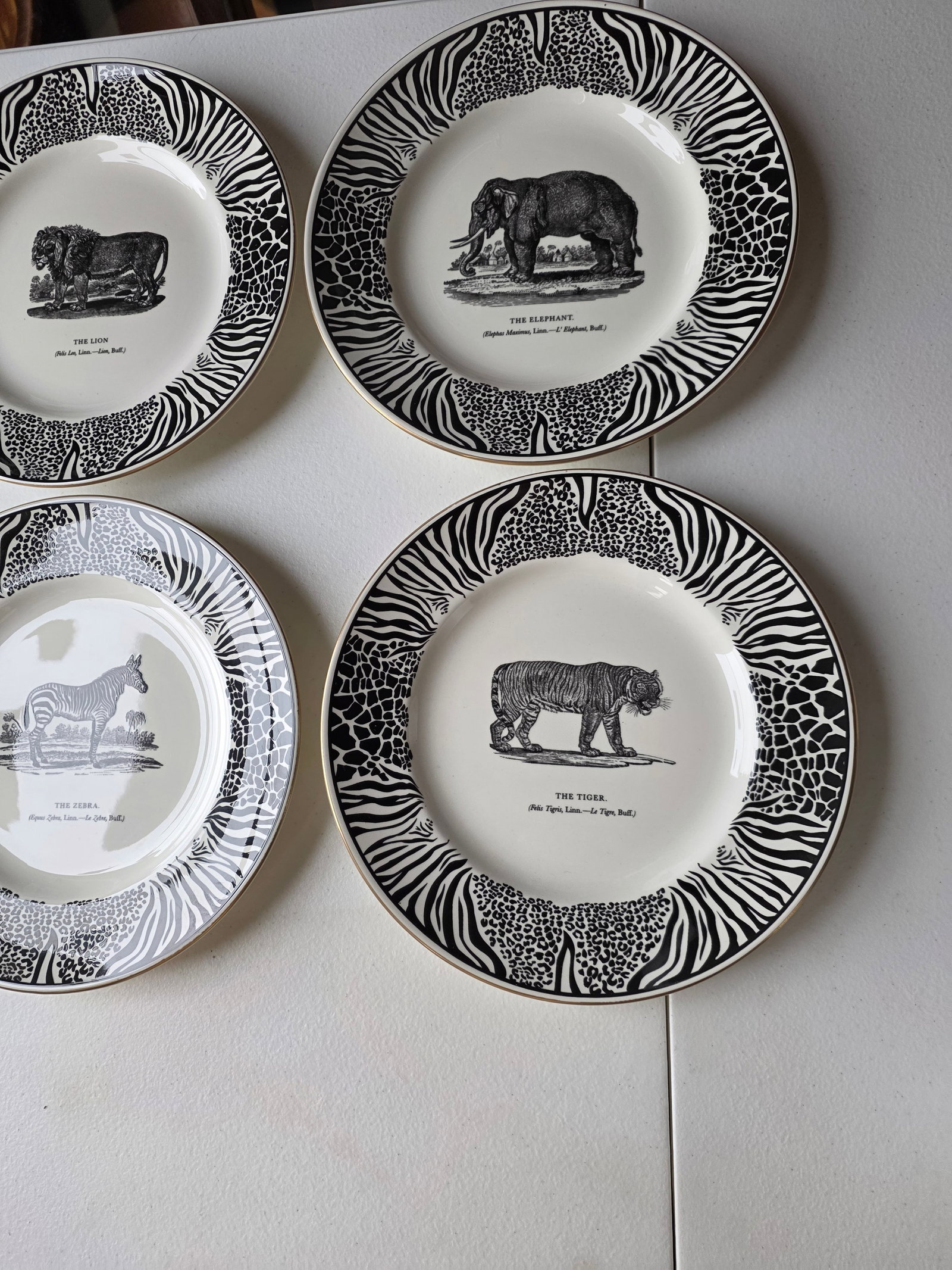Bewicks Beastes Prinknash Abbey Pottery Plates Six - 2