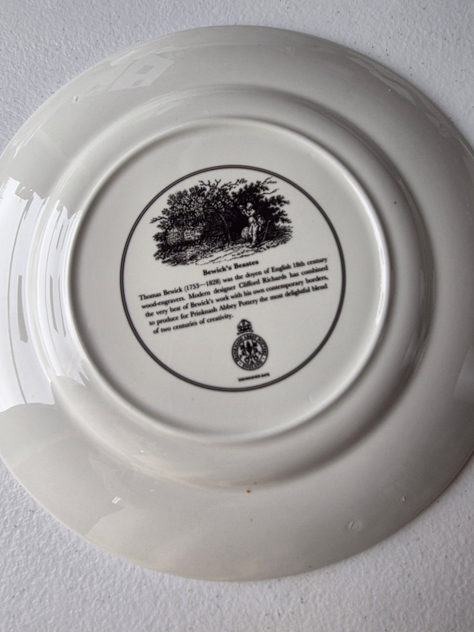 Bewicks Beastes Prinknash Abbey Pottery Plates Six - 5