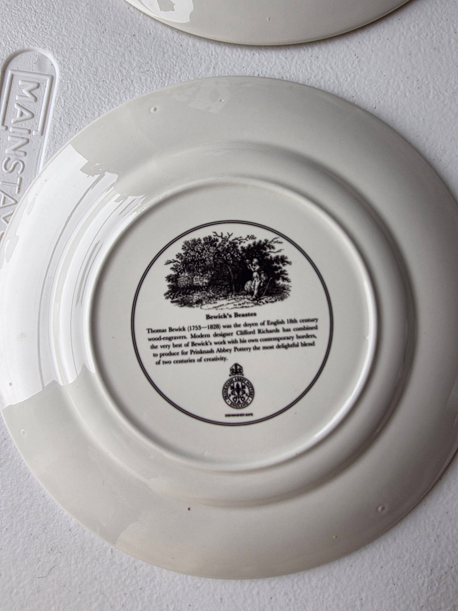 Bewicks Beastes Prinknash Abbey Pottery Plates Six - 6