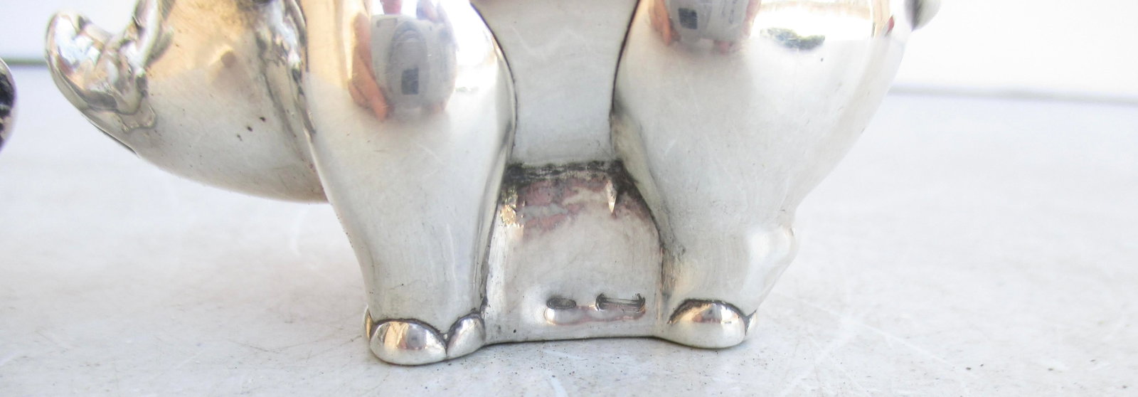 Pigs Sterling Silver Salt and Pepper - 5