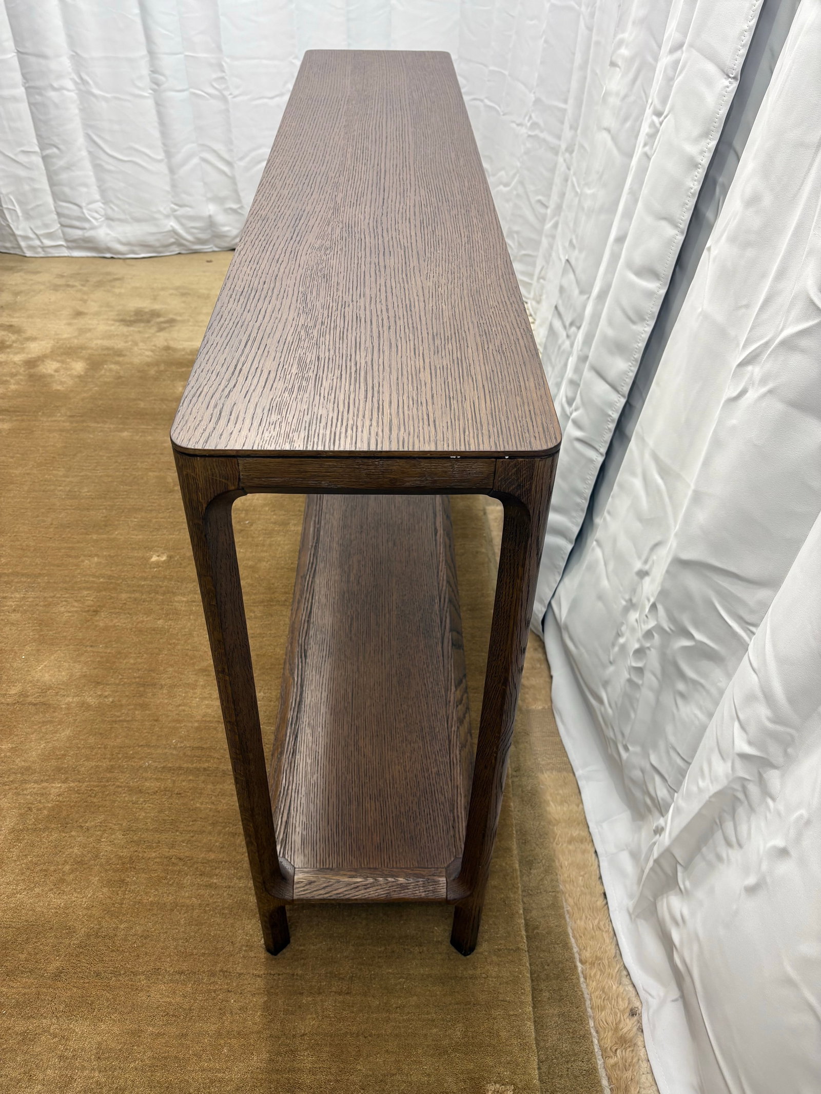 Restoration Hardware Padua Console Table – 60" Brown Oak Finish - 10