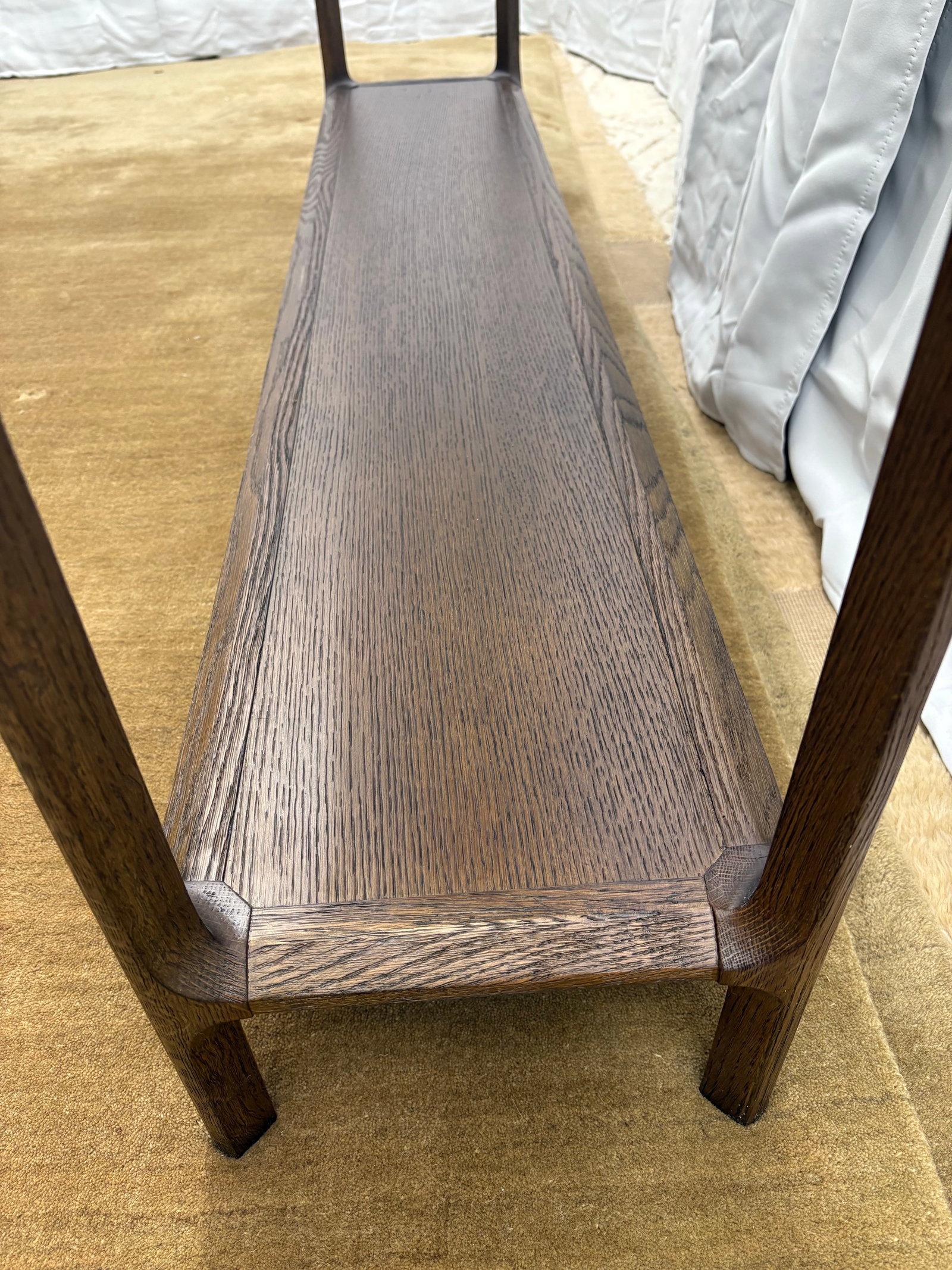 Restoration Hardware Padua Console Table – 60" Brown Oak Finish - 4