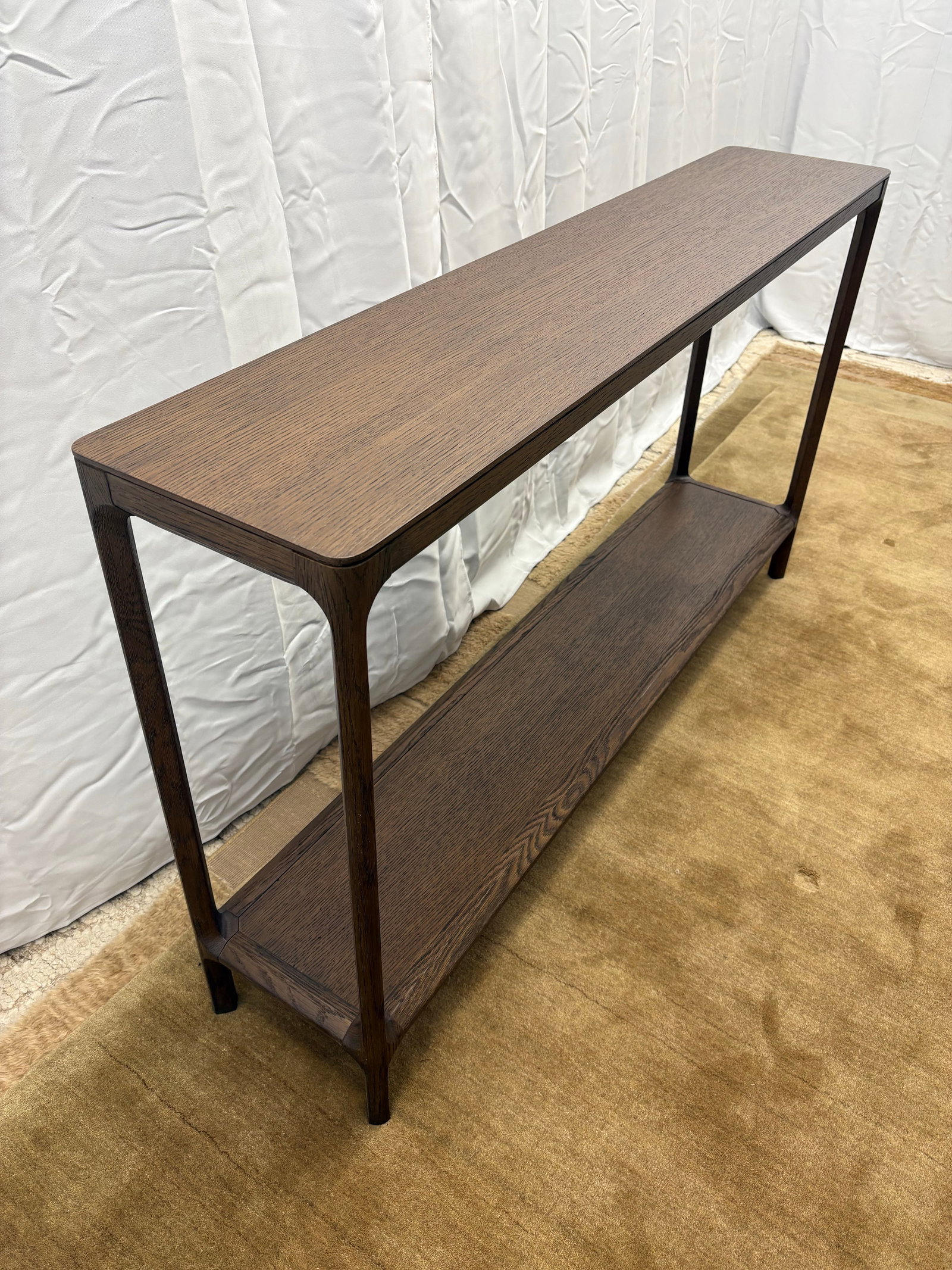 Restoration Hardware Padua Console Table – 60" Brown Oak Finish - 5