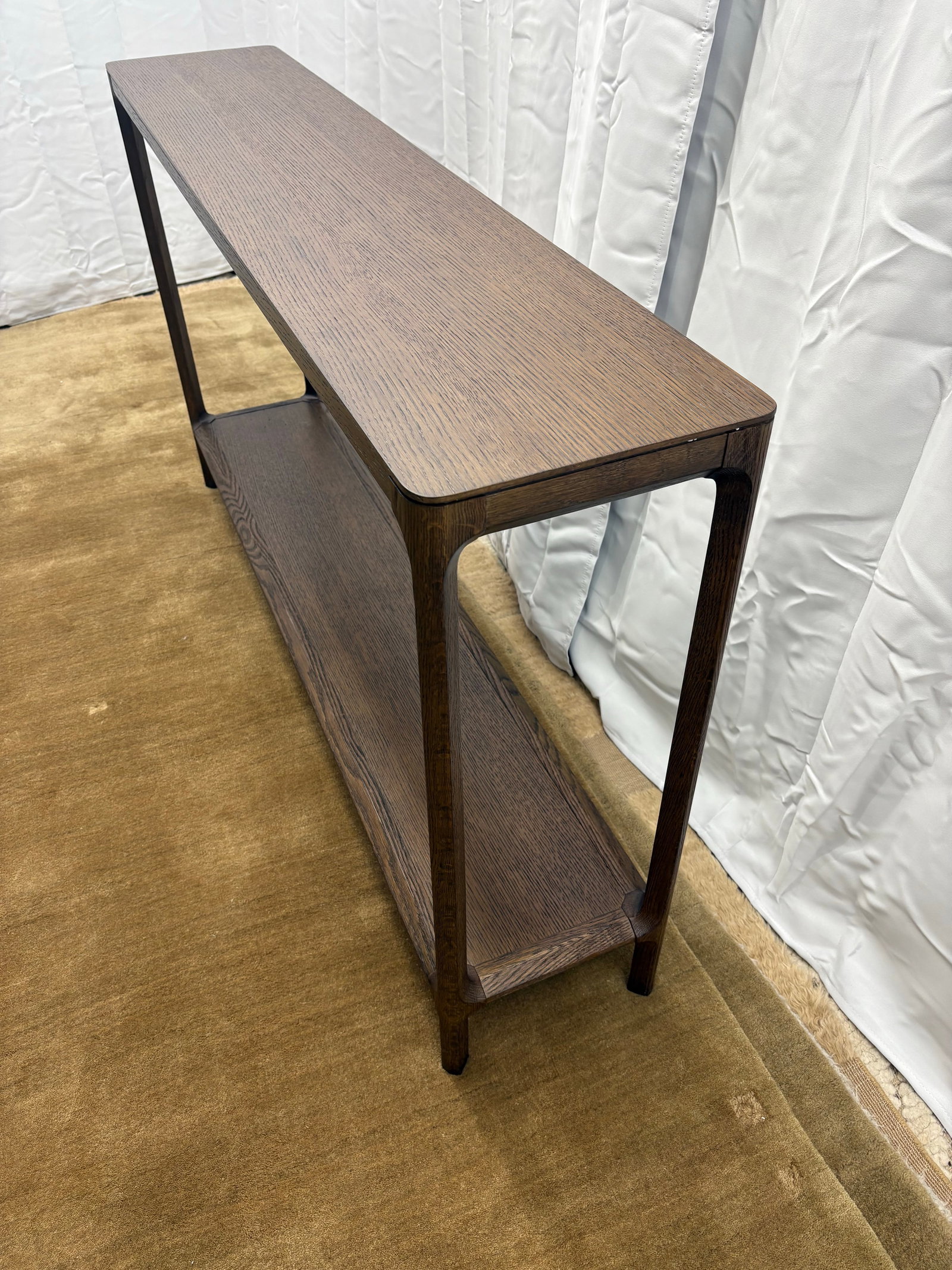 Restoration Hardware Padua Console Table – 60" Brown Oak Finish - 6