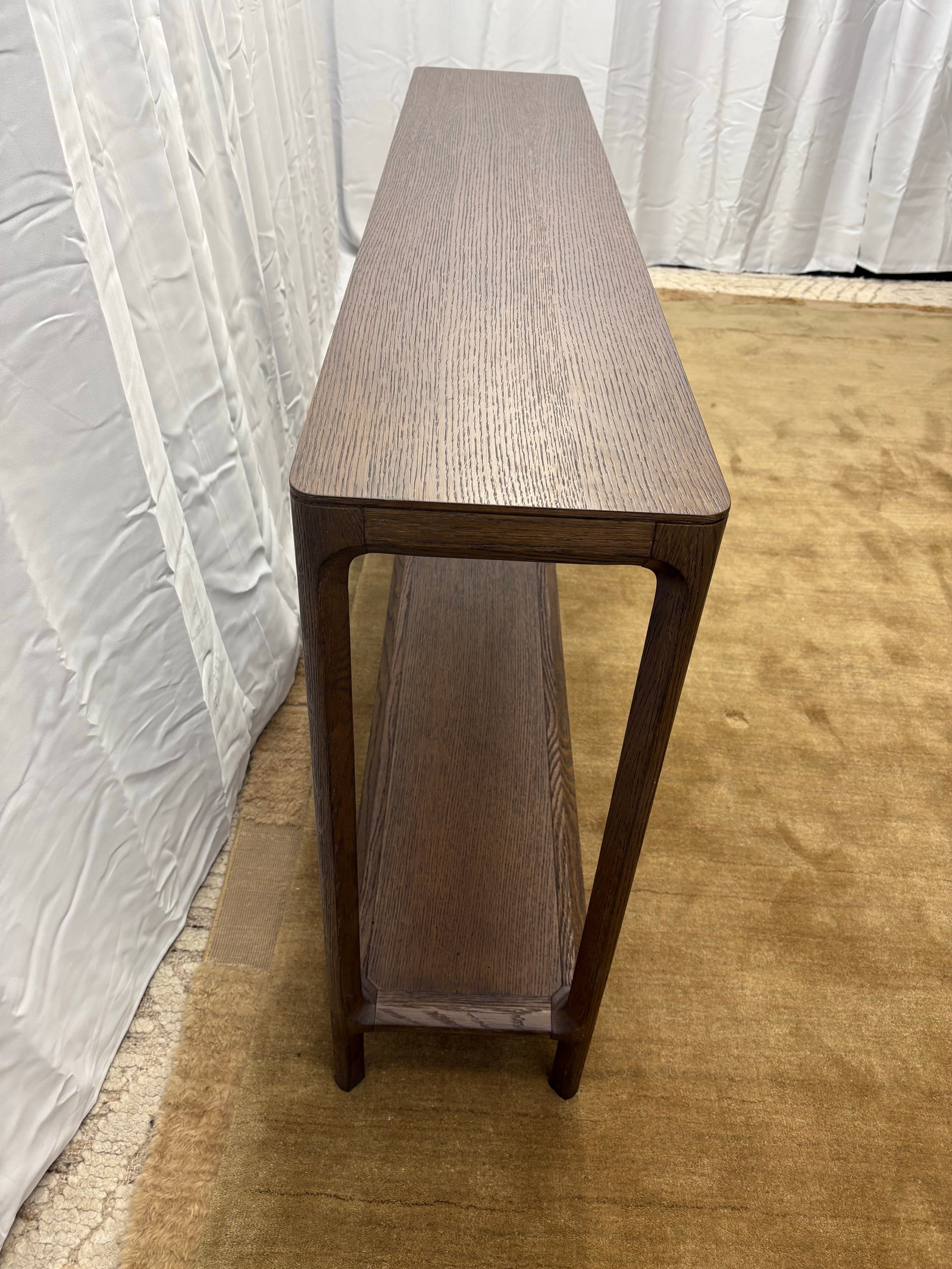 Restoration Hardware Padua Console Table – 60" Brown Oak Finish - 7
