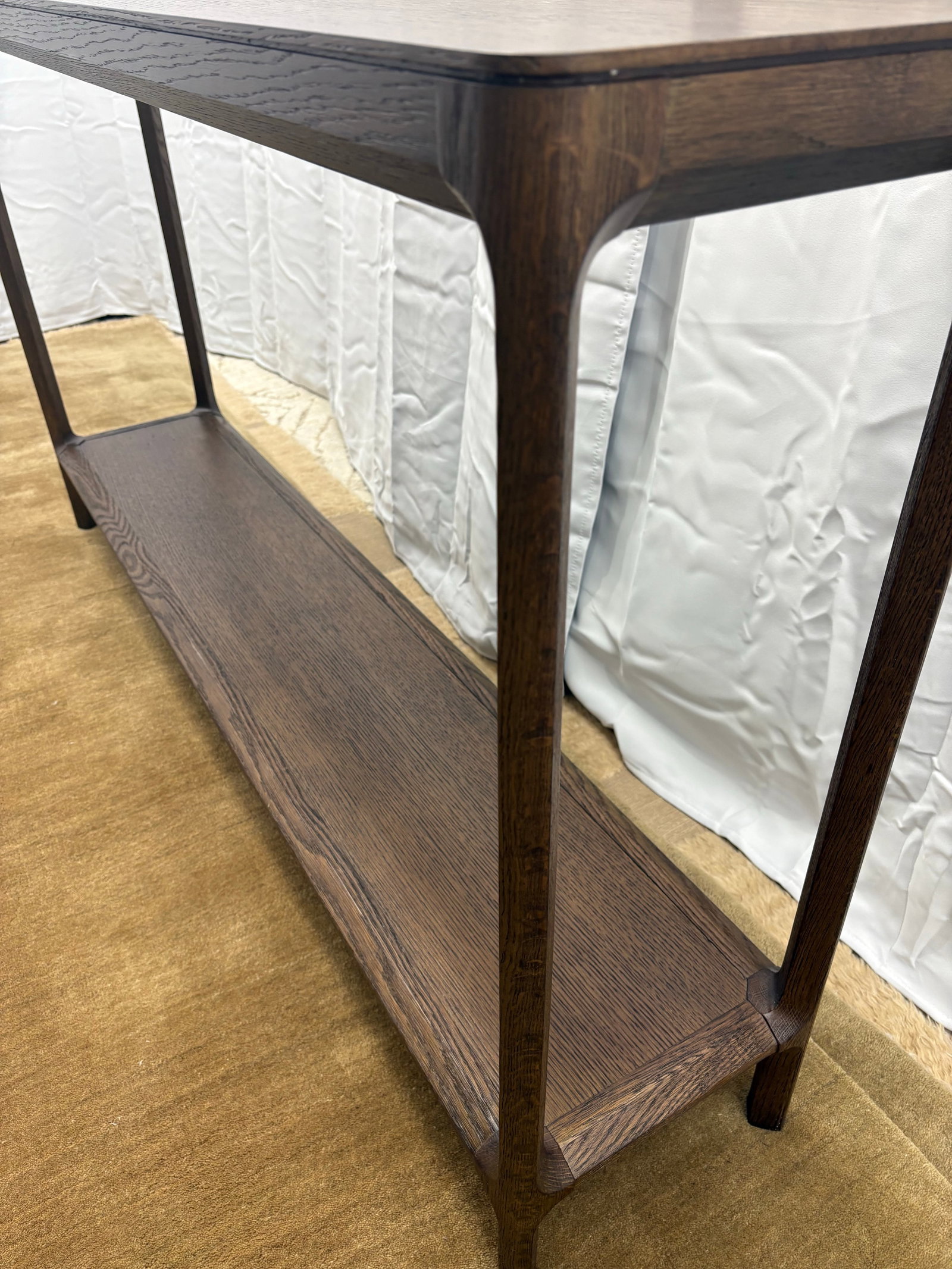 Restoration Hardware Padua Console Table – 60" Brown Oak Finish - 9