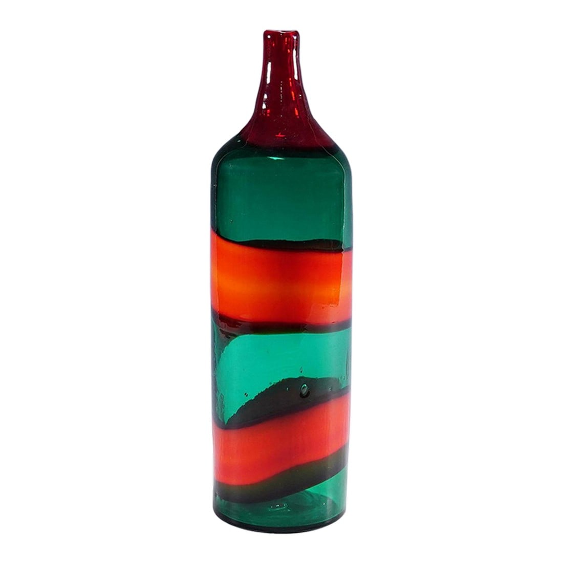 Vase 'A Fasce' by Fulvio Bianconi for Venini, Venice Murano 1950s (1 of 9)