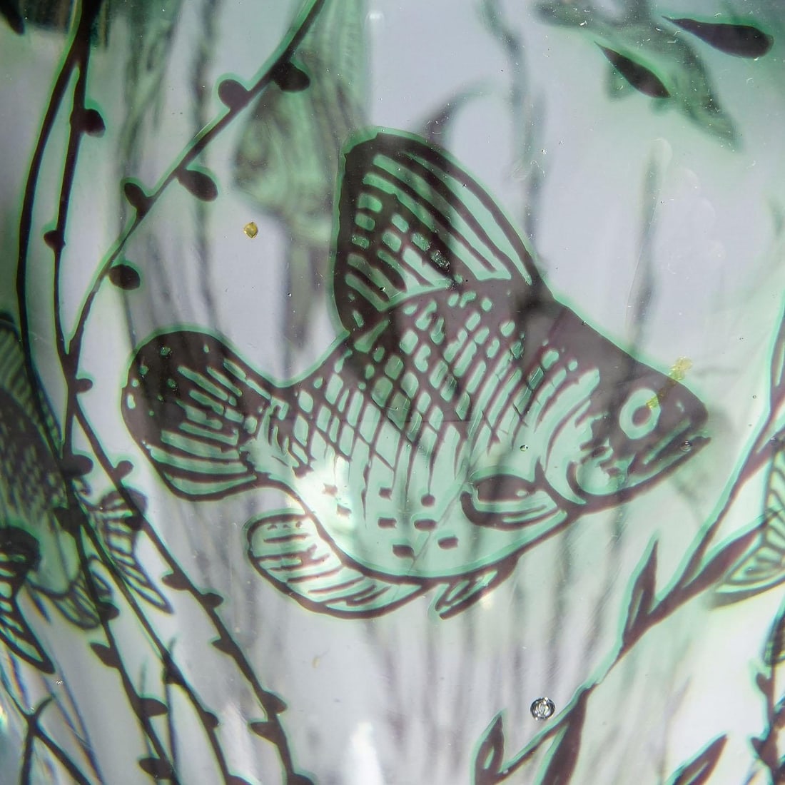 Vintage Fish Graal Vase by Edward Hald for Orrefors, Sweden 1947 - 6
