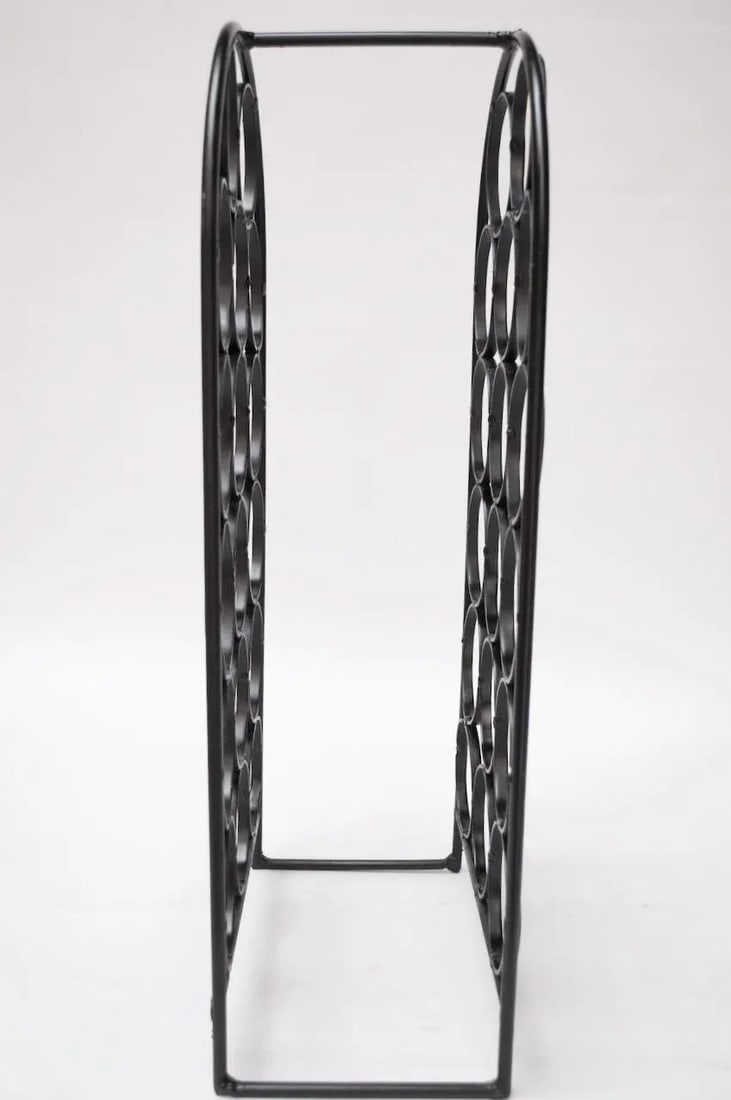 Arthur Umanoff Wrought Iron Seventeen-Bottle Wine Holder - 8