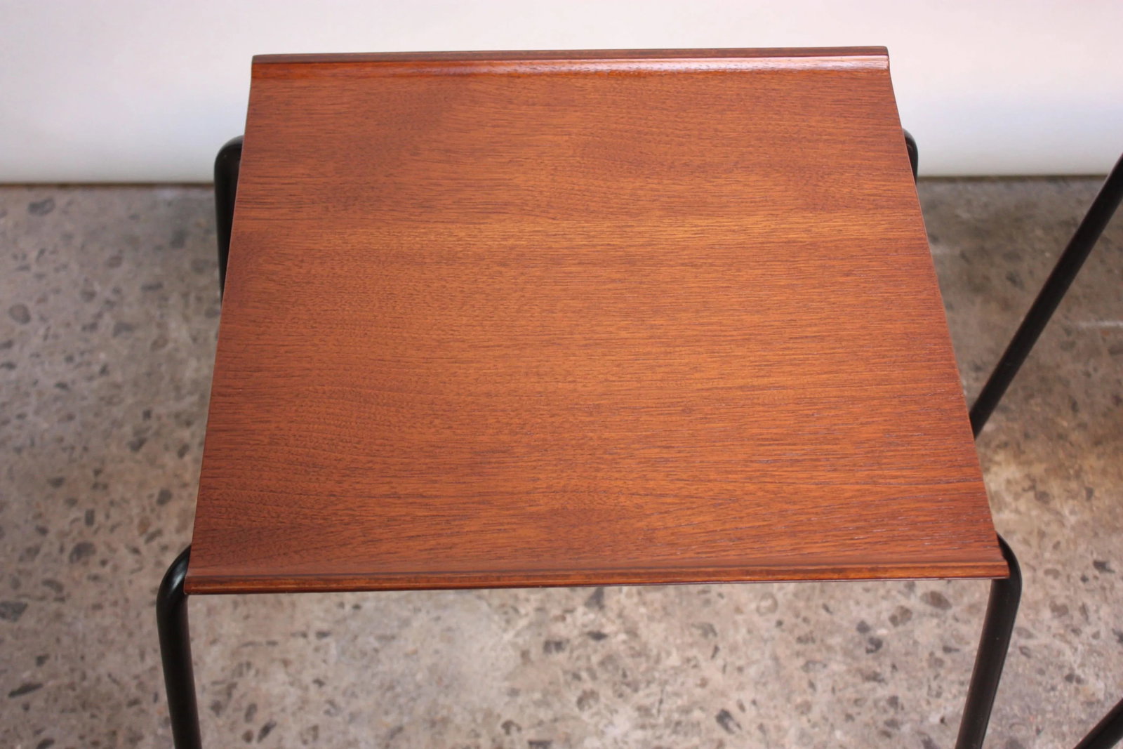Danish Teak and Metal 'Stacking Tables' Attributed to Fritz Hansen - A Pair - 4