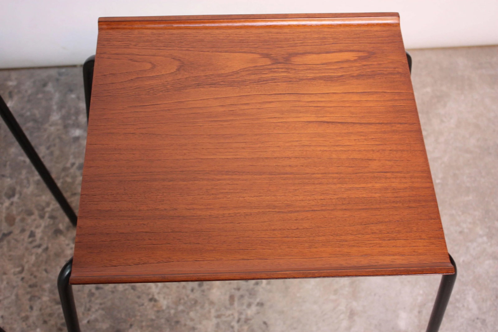 Danish Teak and Metal 'Stacking Tables' Attributed to Fritz Hansen - A Pair - 8
