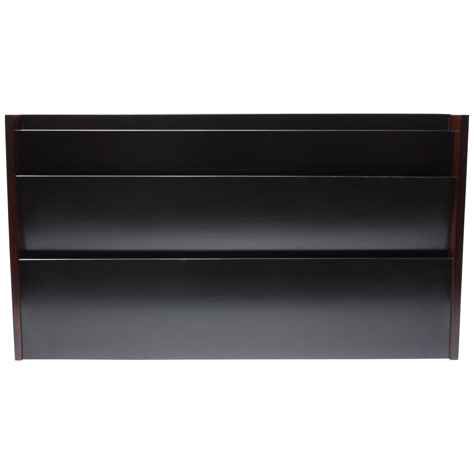 Large Peter Pepper Wall-Mounted Magazine Holder in Rosewood - 13