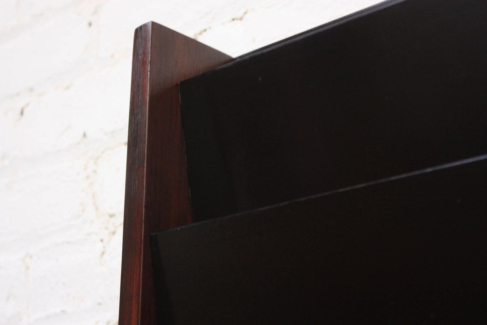 Large Peter Pepper Wall-Mounted Magazine Holder in Rosewood - 3