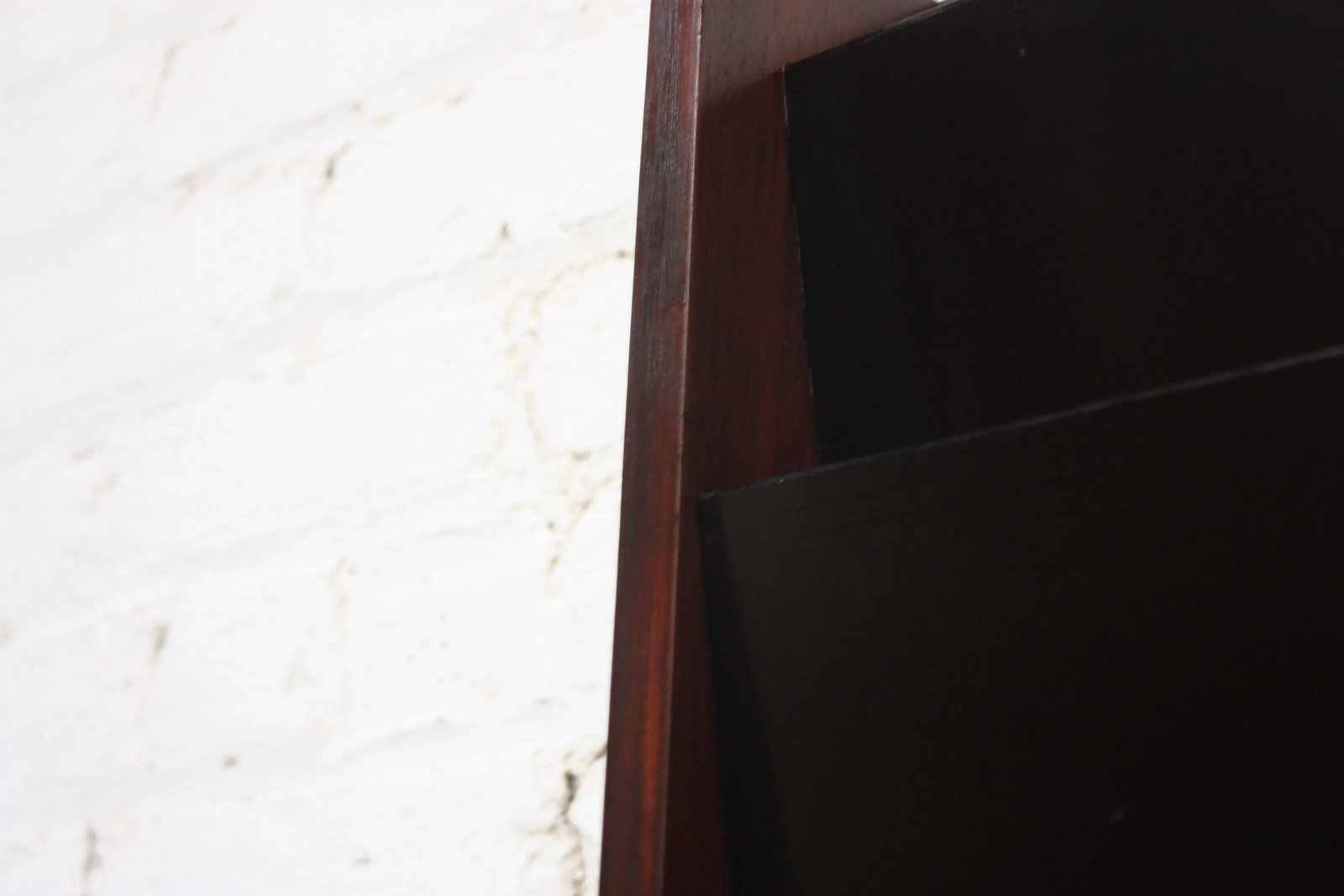 Large Peter Pepper Wall-Mounted Magazine Holder in Rosewood - 4