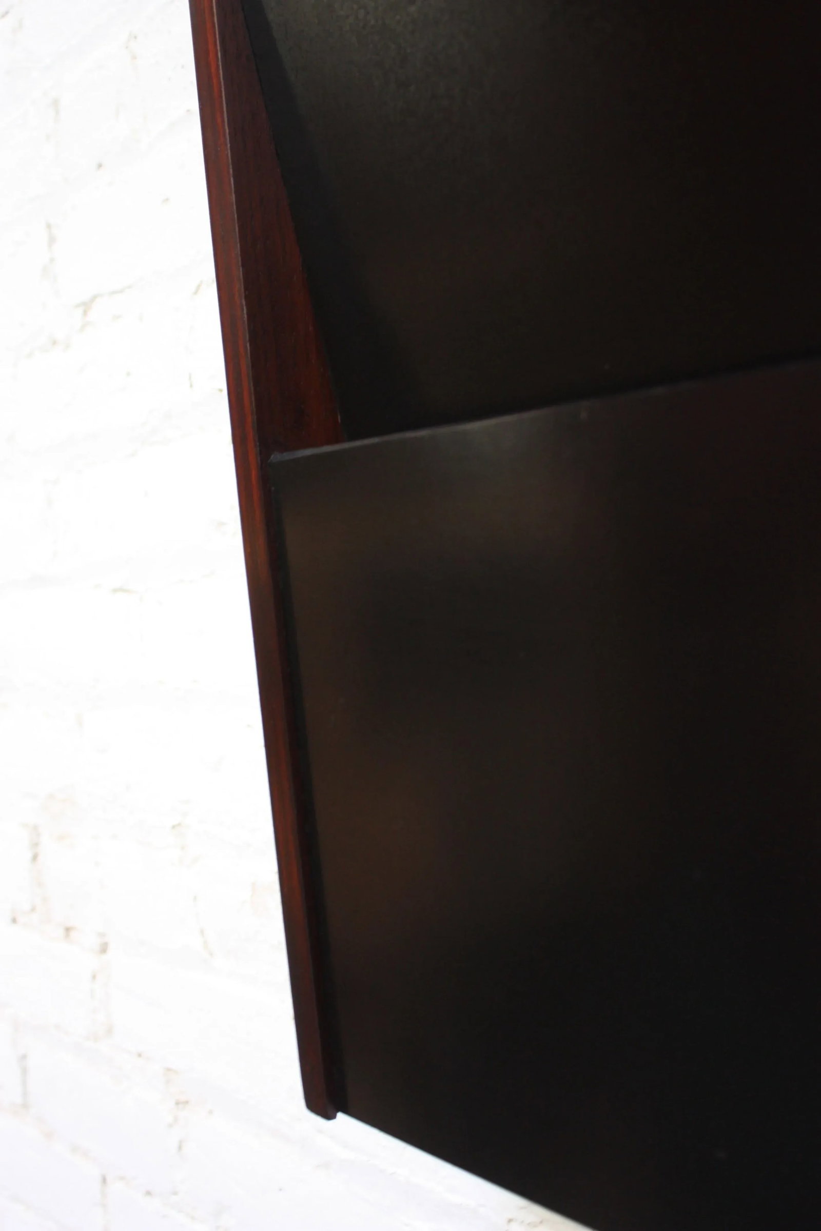 Large Peter Pepper Wall-Mounted Magazine Holder in Rosewood - 5