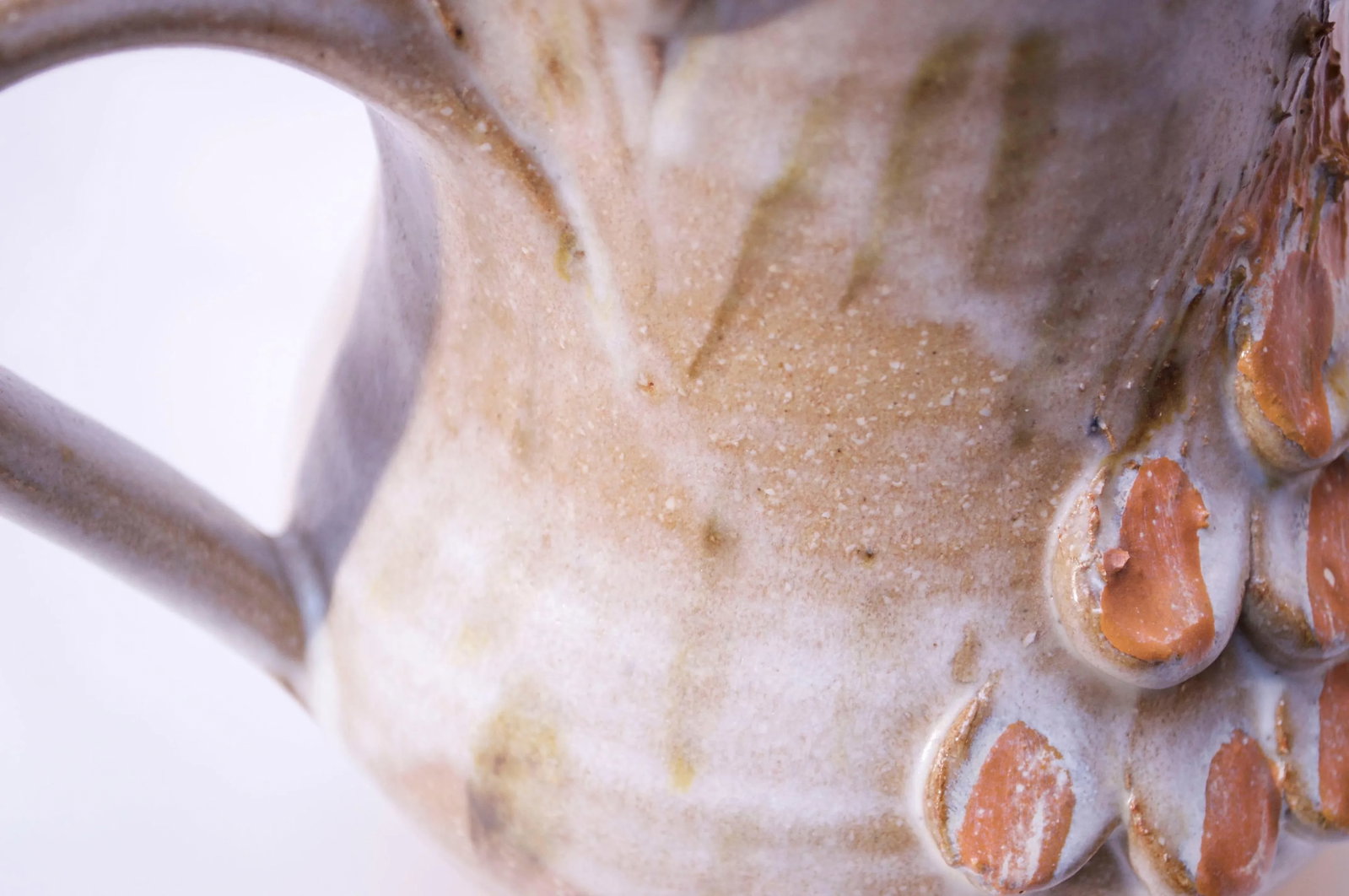 1976 American Studio Pottery 'Fish' Pitcher Signed Rush - 5