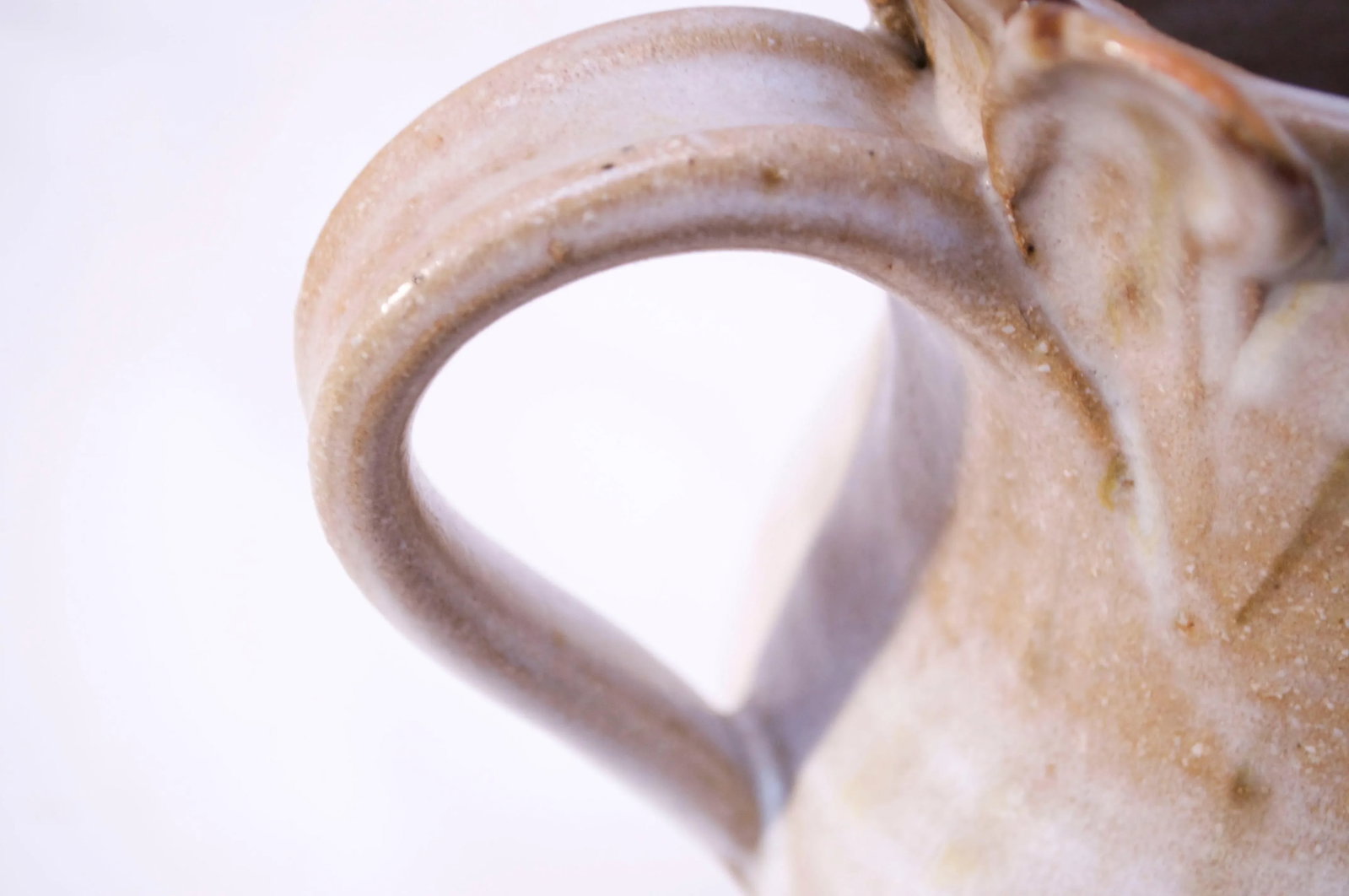 1976 American Studio Pottery 'Fish' Pitcher Signed Rush - 9
