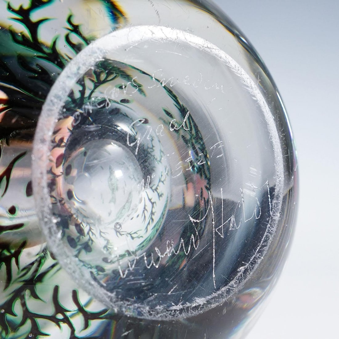 Vintage Fish Graal Vase by Edward Hald for Orrefors, Sweden 1963 - 7