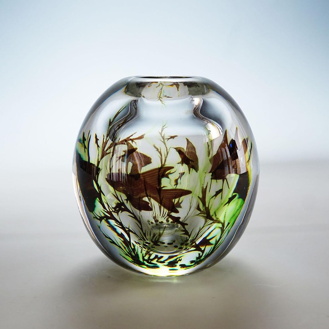 Early Fish Graal Vase by Edward Hald for Orrefors, Sweden 1948 - 2