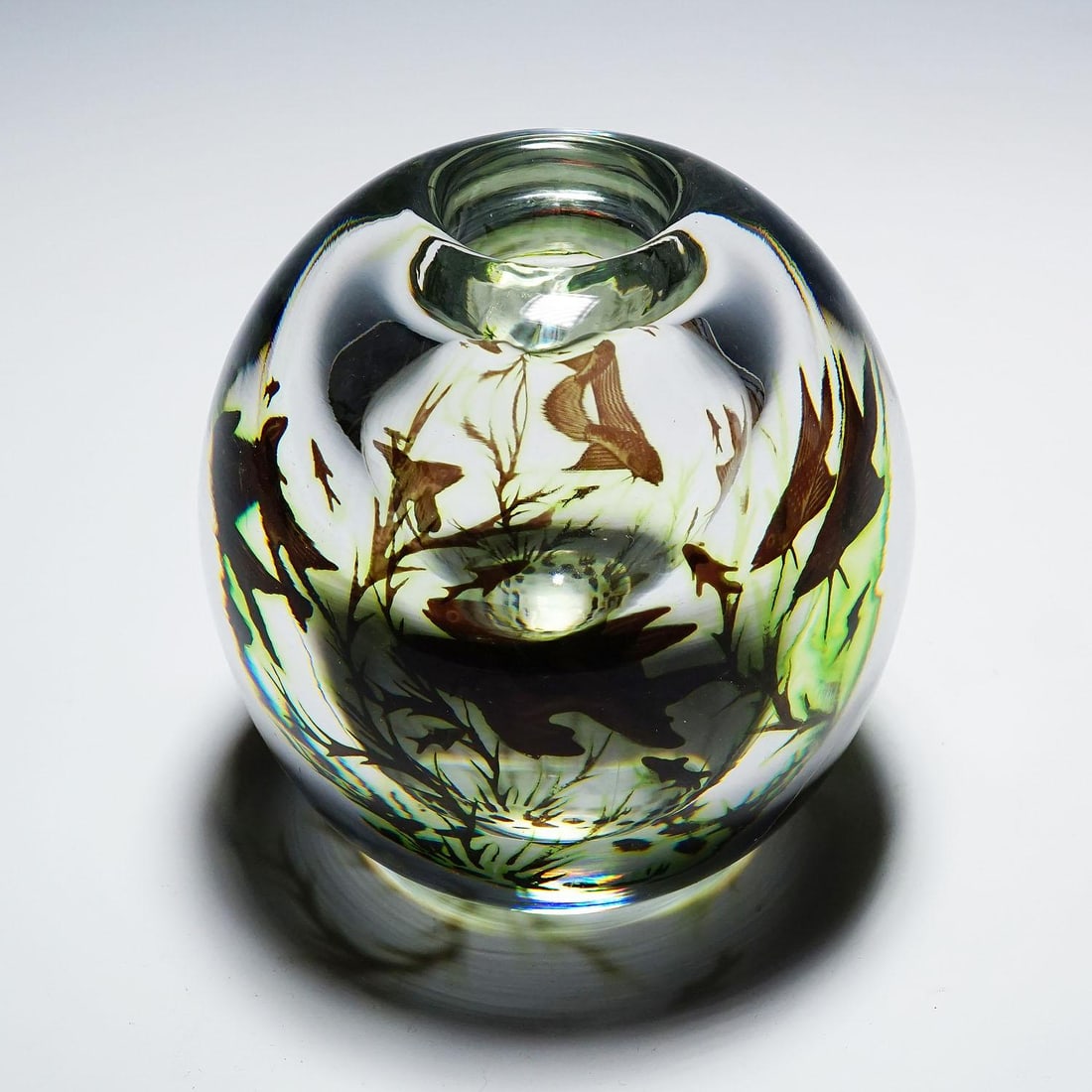 Early Fish Graal Vase by Edward Hald for Orrefors, Sweden 1948 - 5