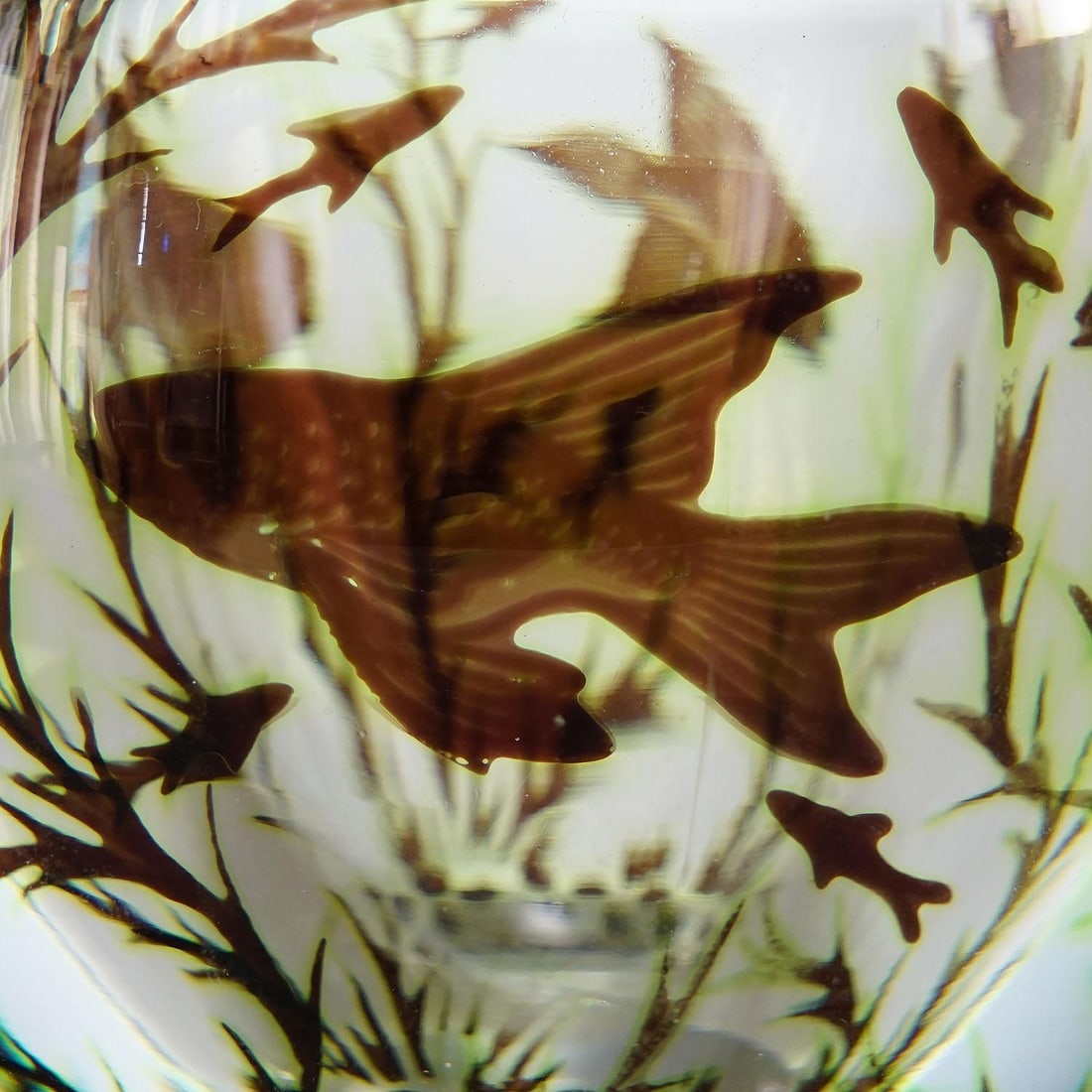 Early Fish Graal Vase by Edward Hald for Orrefors, Sweden 1948 - 7