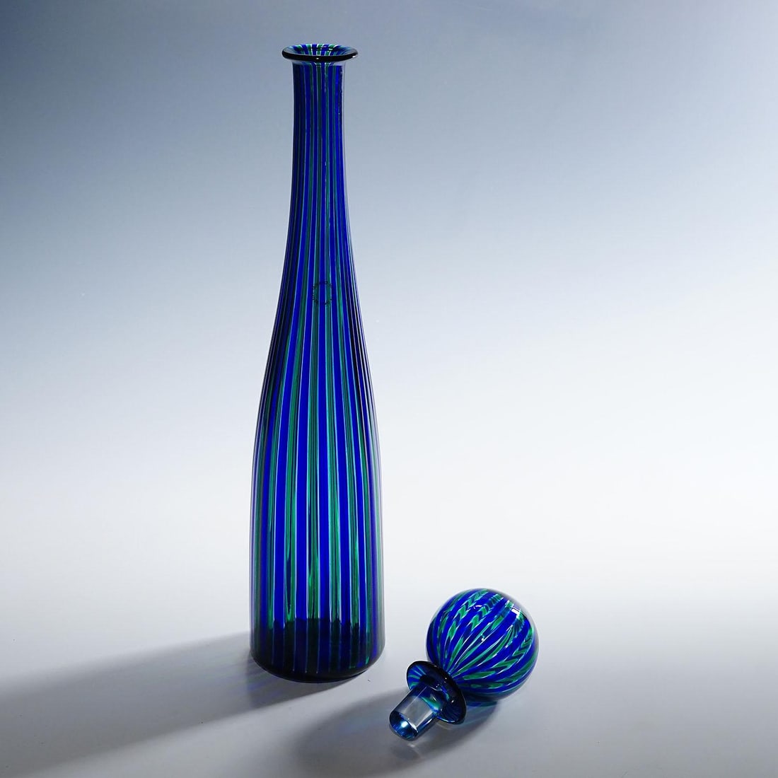 Venini a Canne Bottle 'Elixir' by Gio Ponti Venice Murano - 3