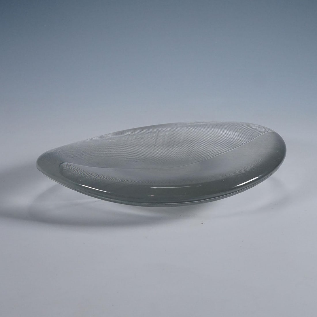 Large Vintage Art Glass Bowl by Tapio Wirkkala for Iittala 1950s - 2