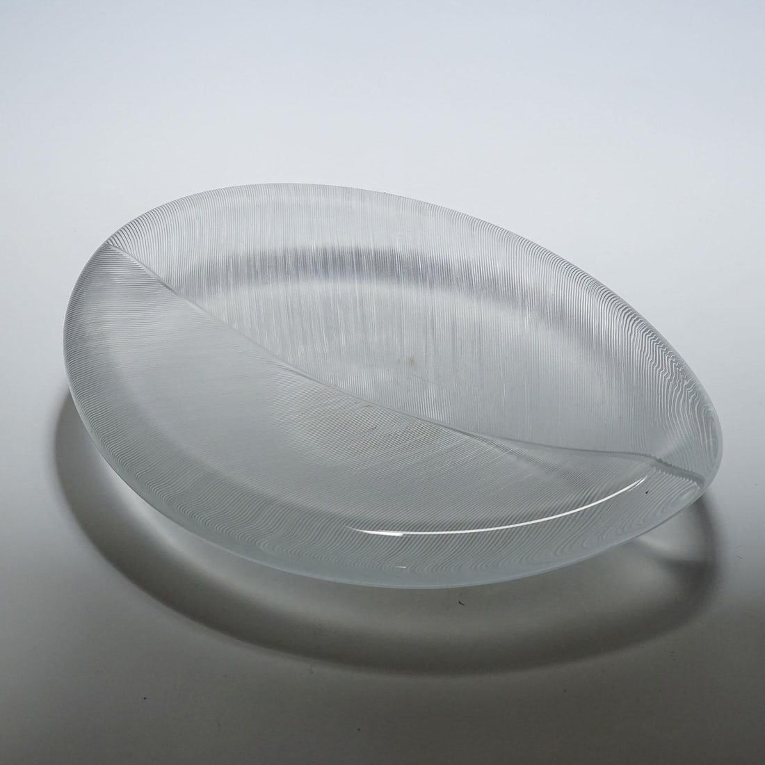 Large Vintage Art Glass Bowl by Tapio Wirkkala for Iittala 1950s - 3