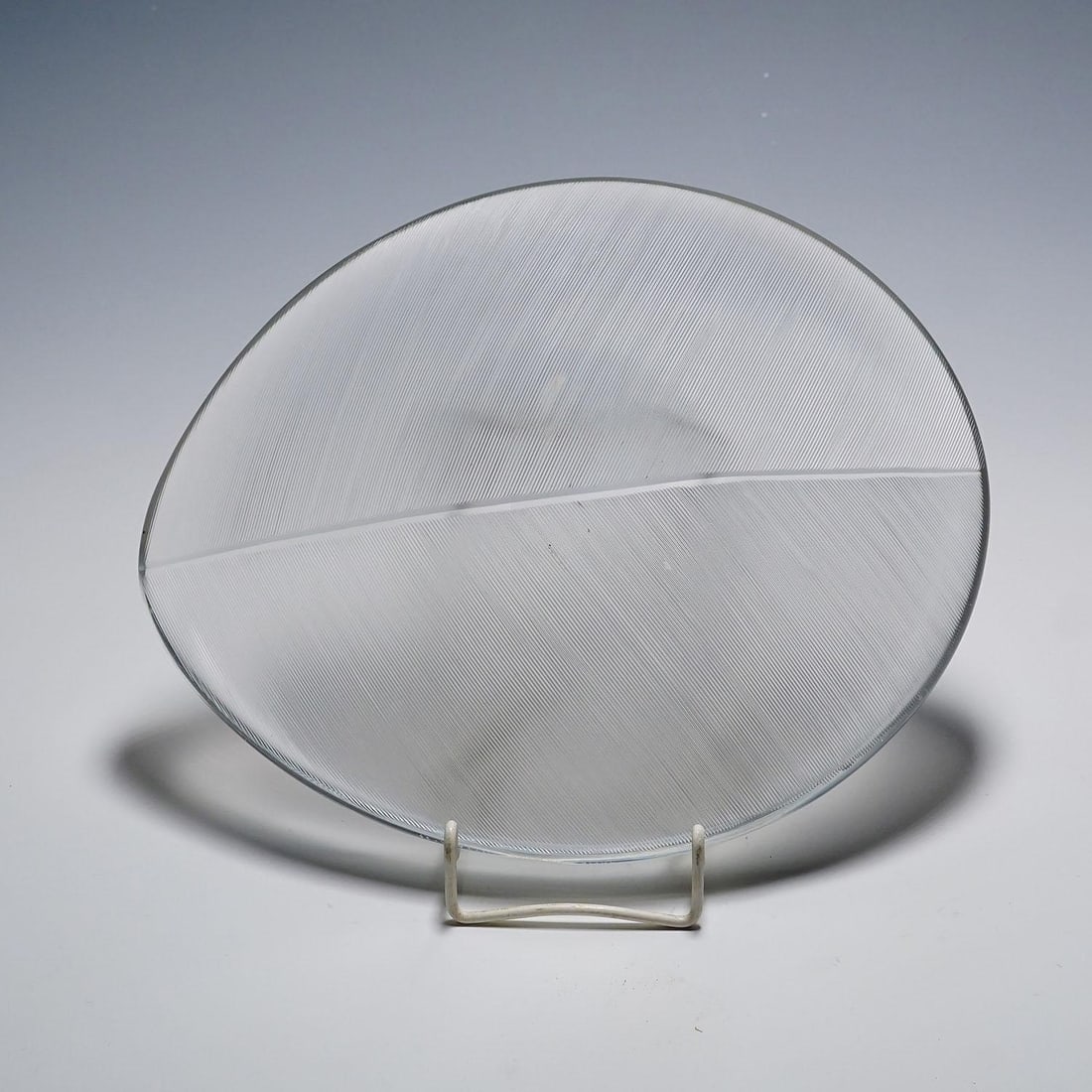 Large Vintage Art Glass Bowl by Tapio Wirkkala for Iittala 1950s - 6