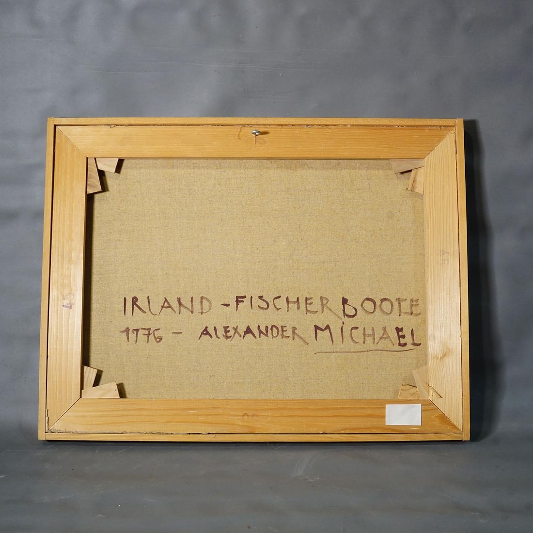 Alexander Michael Oil Painting – Fishing Boats in Ireland, 1976 - 6