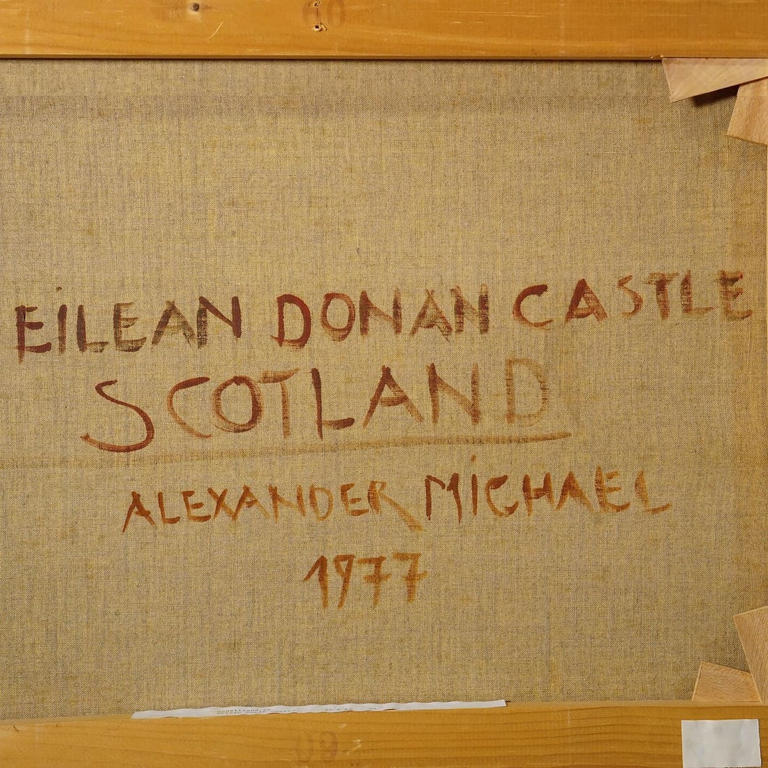 Eilean Donan Castle, Scotland, 1977 – Oil Painting by Alexander Michael - 8