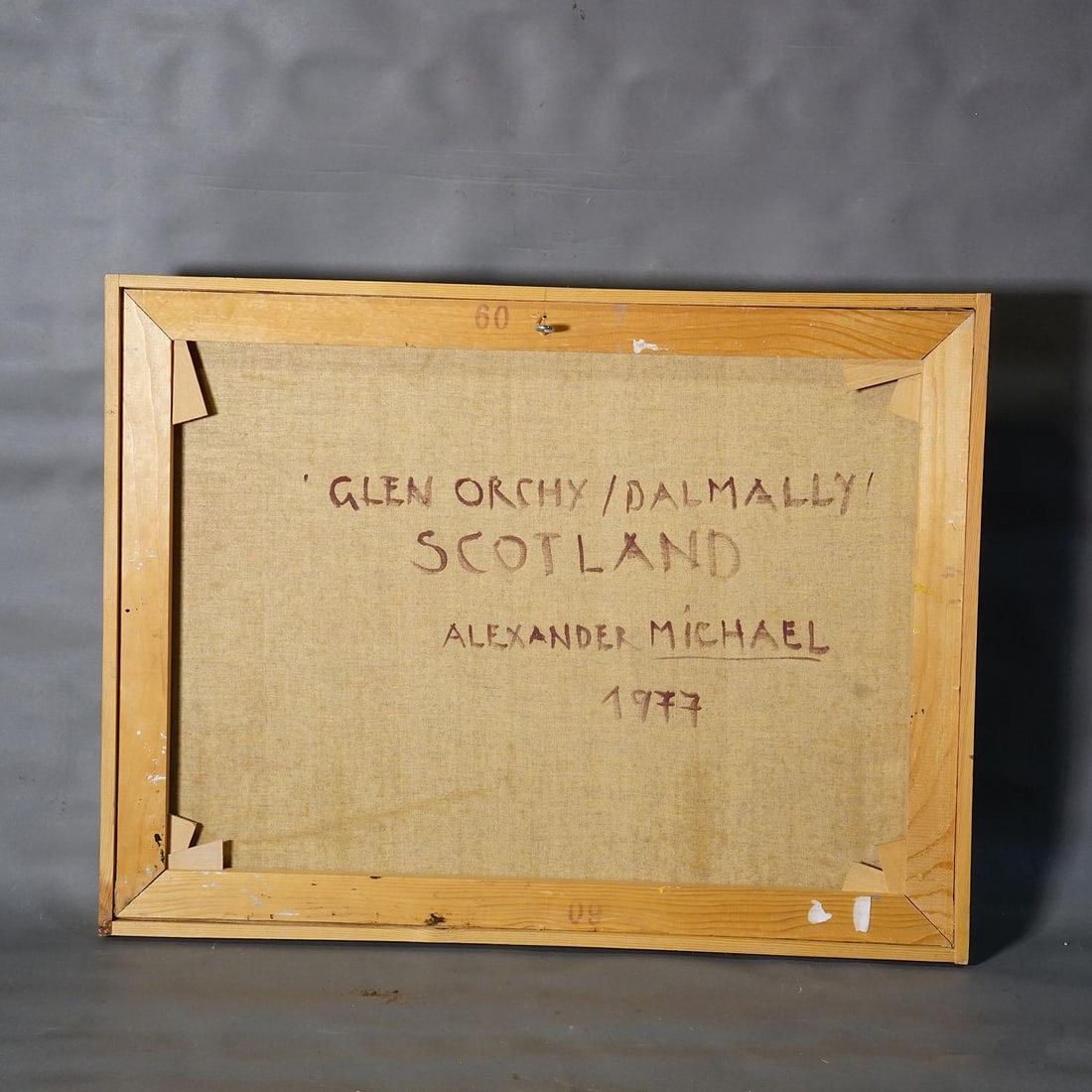 Glen Orchy / Balmally – Scottish Landscape, 1977 Oil Painting Alexander Michael - 6