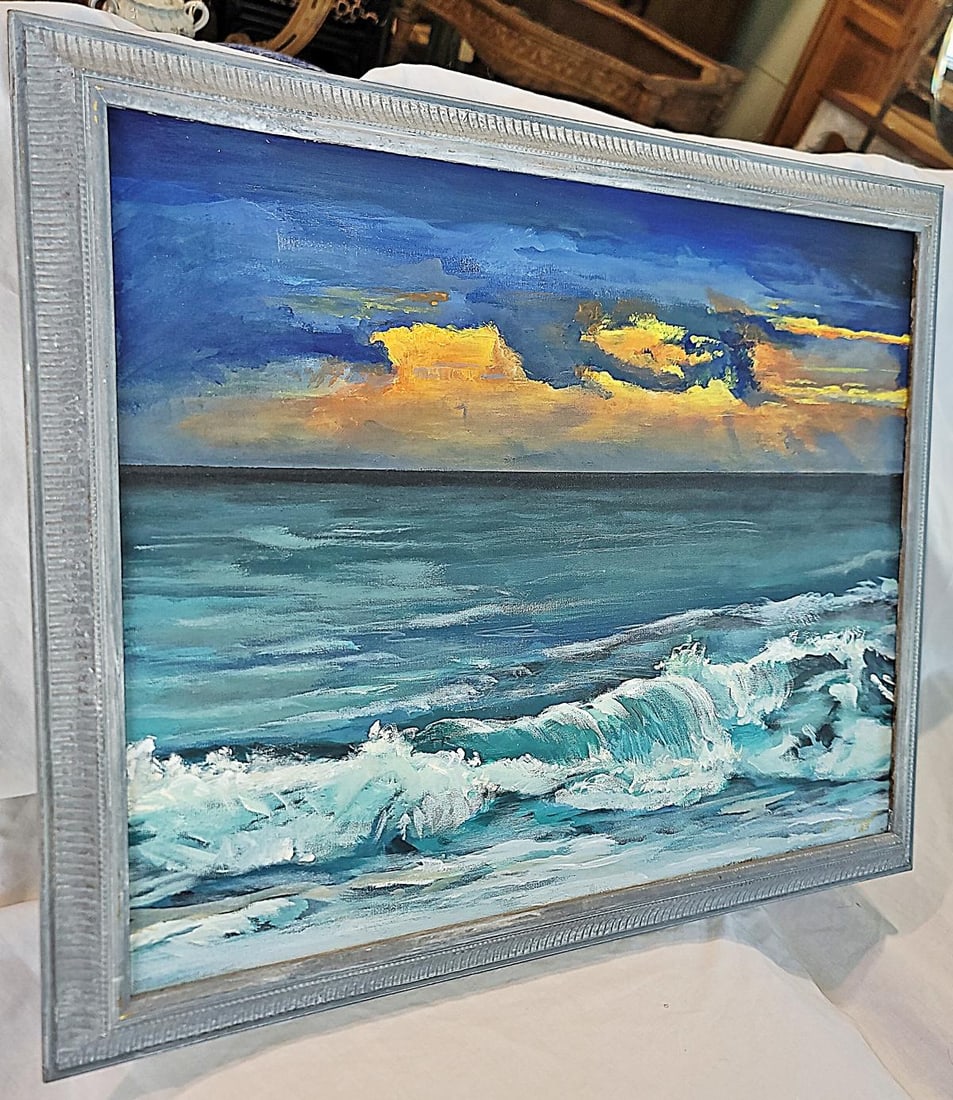 Original Florida Acrylic Painting on Canvas, Dan Bennett - 2